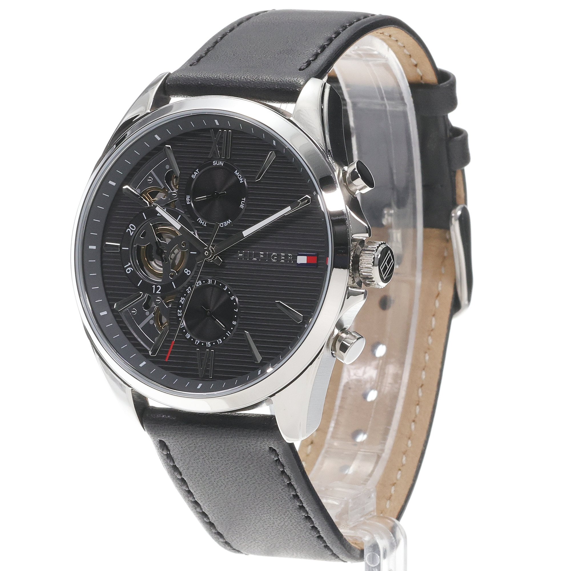 zegarek Tommy Hilfiger 1710644 kwarcowy męski Męskie Baker Open Heart 44mm - miniatura 2