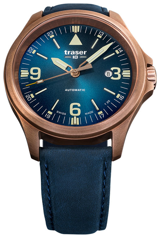 P67 Officer Pro Automatic Bronze Blue Traser TS-108074 