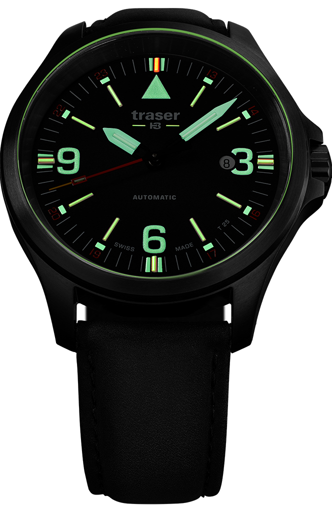 zegarek Traser TS-108074 brązowy P67 Officer Pro Automatic - miniatura 5