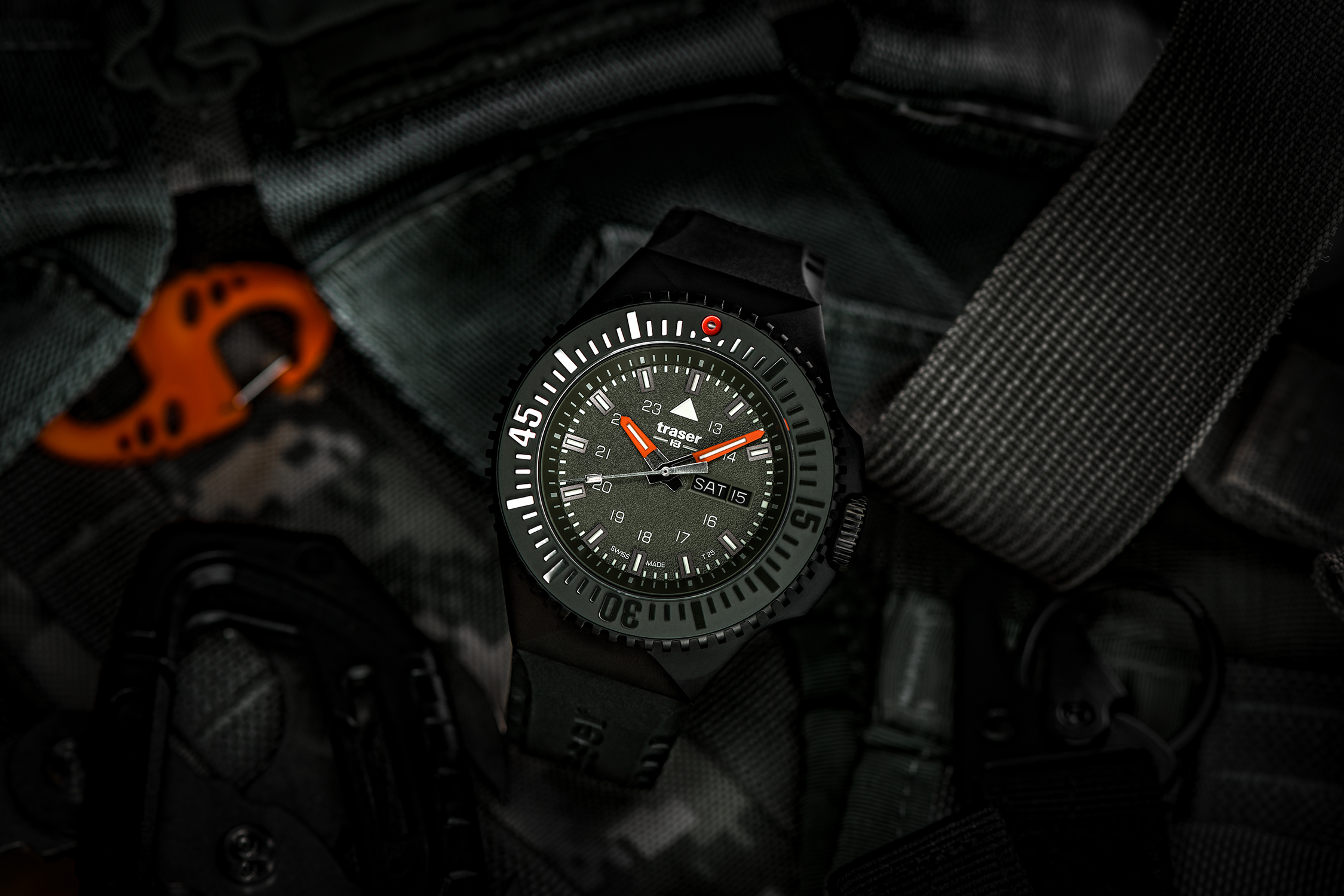 zegarek Traser TS-109859 niebieski P69 Black Stealth - miniatura 9