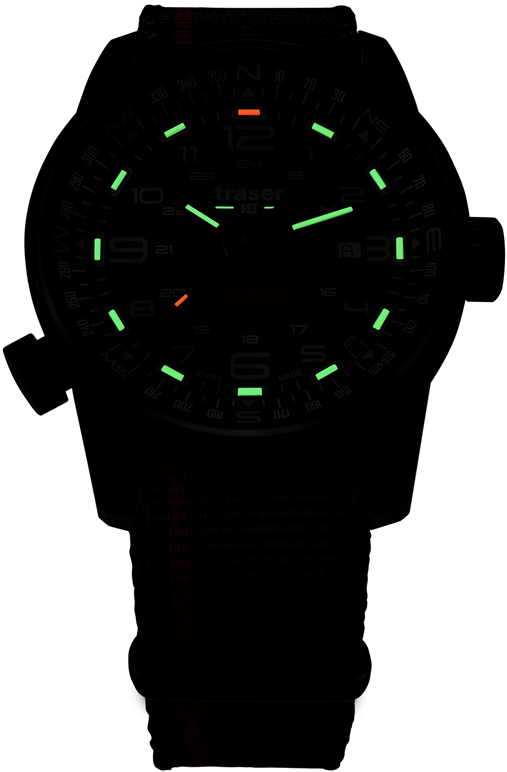 zegarek Traser TS-110456 automatyczny męski P68 Pathfinder P68 Pathfinder Automatic Green NATO Strap - miniatura 3
