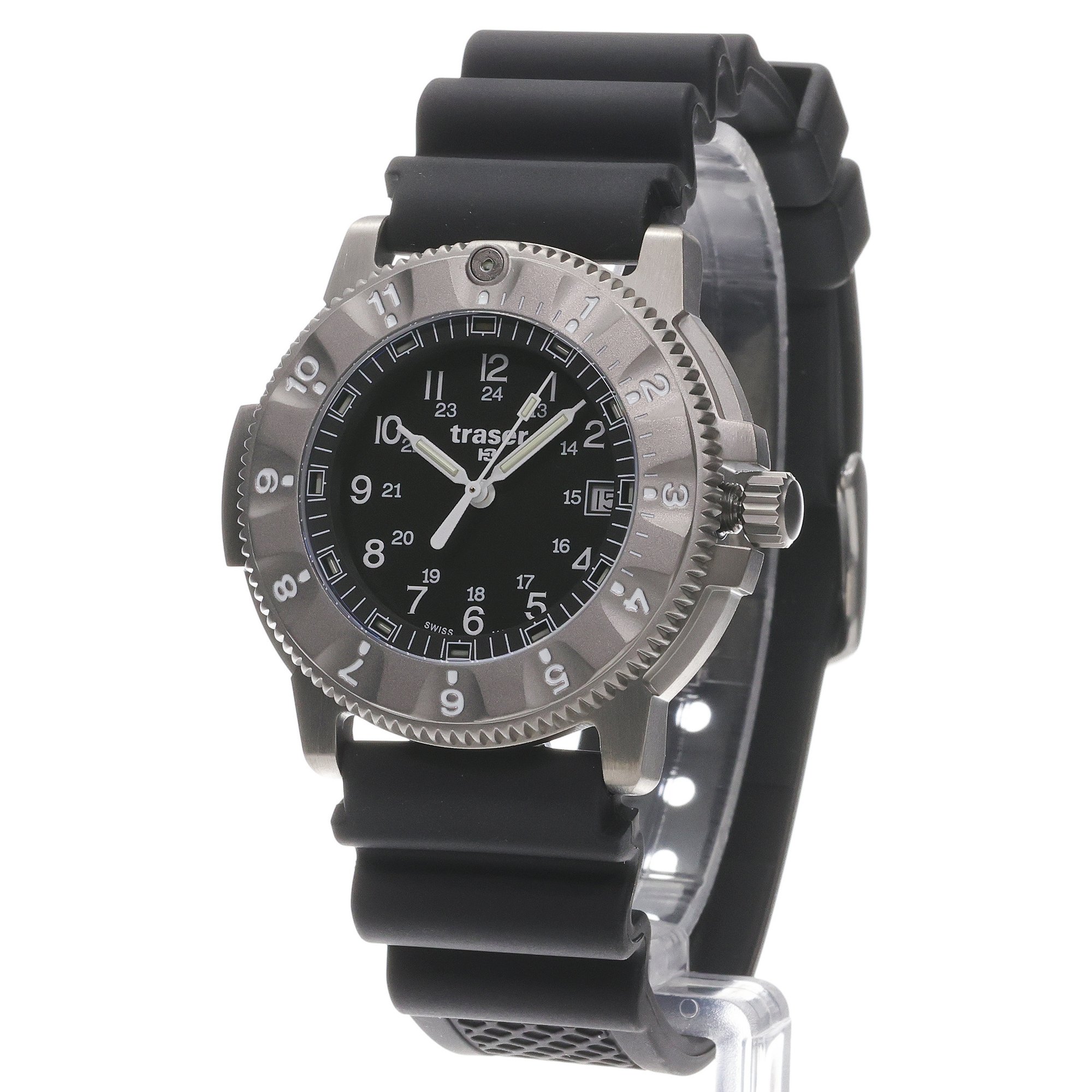 zegarek Traser TS-111833 kwarcowy męski P65 Tactical Mission P65 Tactical Mission Titanium Rubber Strap