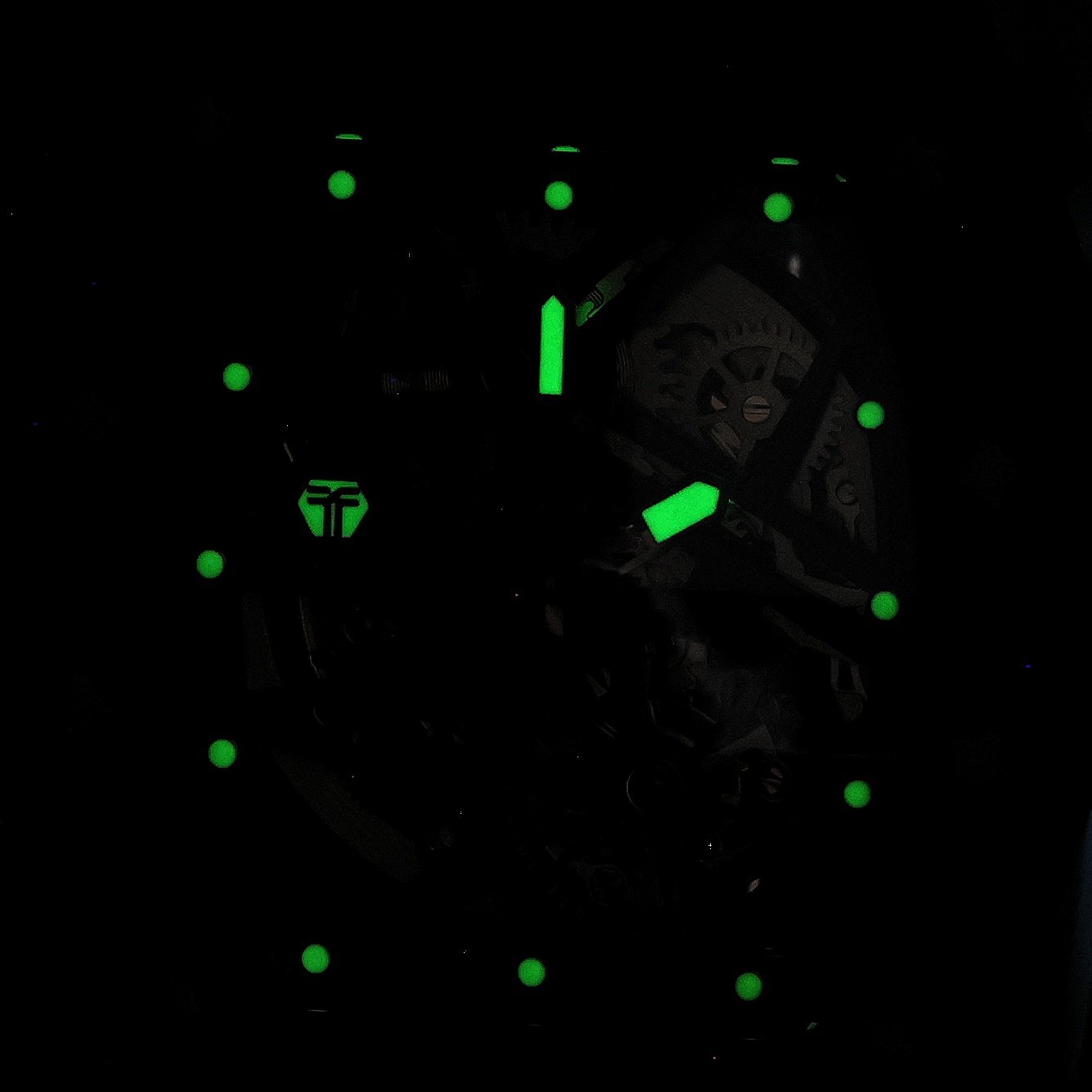 zegarek Tsar Bomba TB8209CF-04 Elemental Carbon Fiber Automatic Black Blue Elemental Power Sapphire