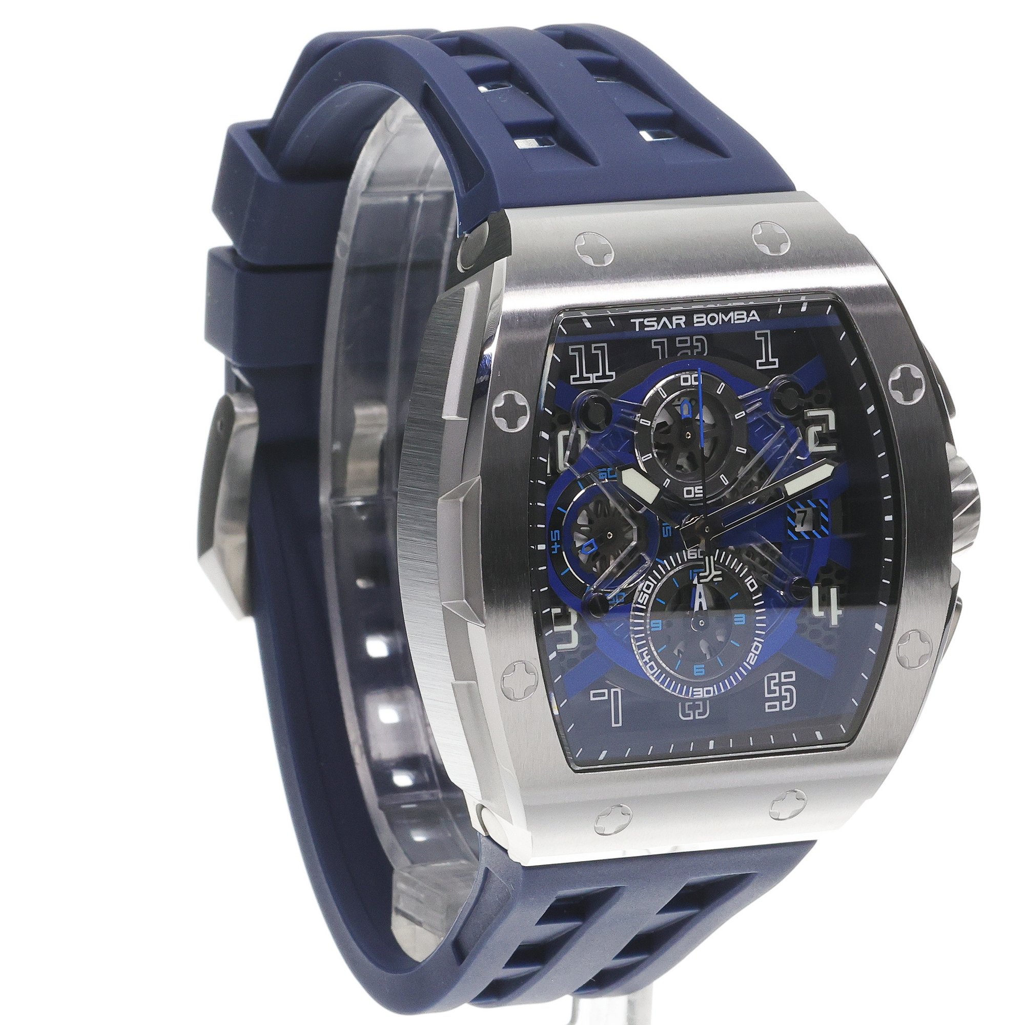 zegarek Tsar Bomba TB8211Q-03 kwarcowy męski Elemental Elemental Quartz Silver Blue - miniatura 3