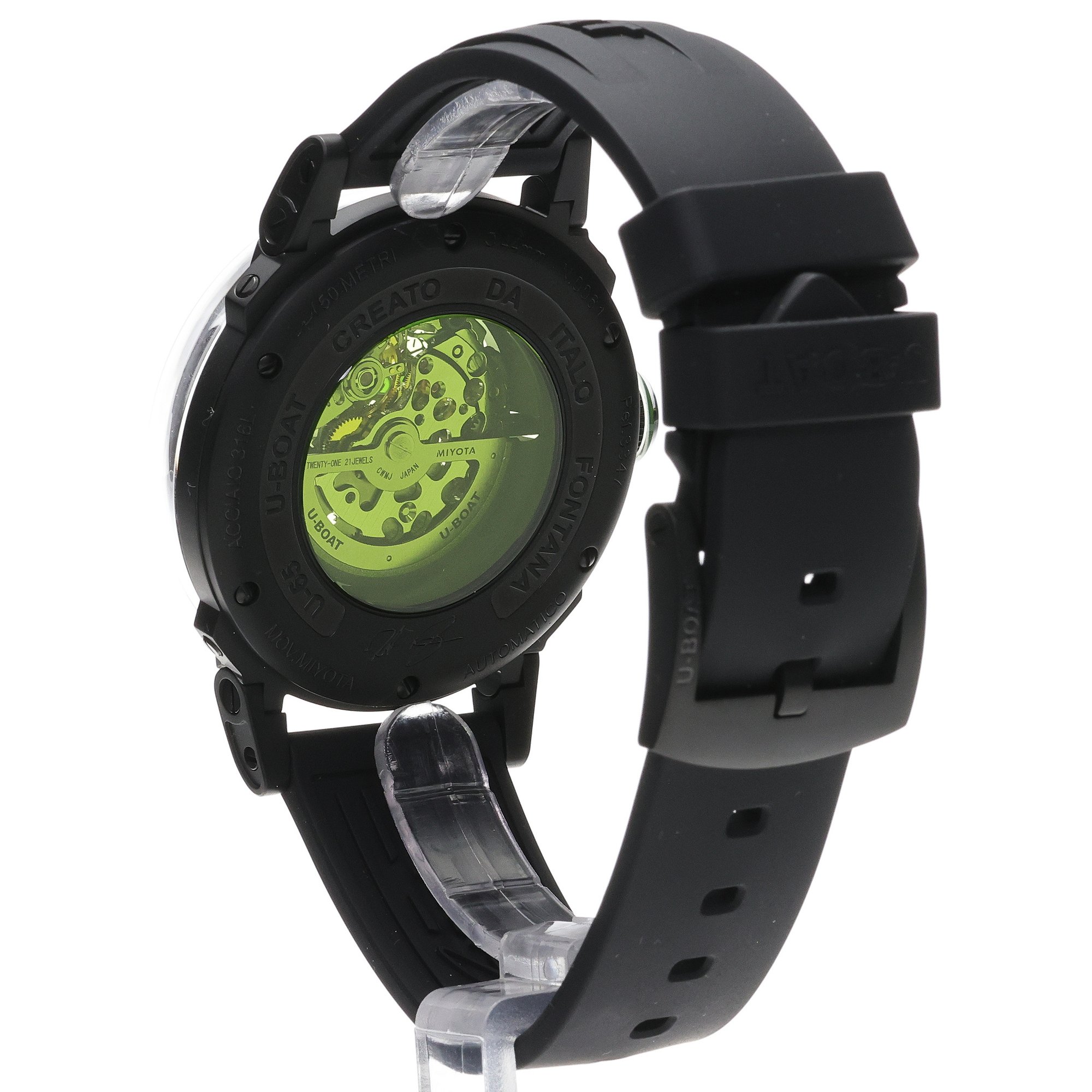 zegarek U-BOAT 3347 automatyczny męski U-65 U-65 AUTOMATIC 44mm PVD GREEN