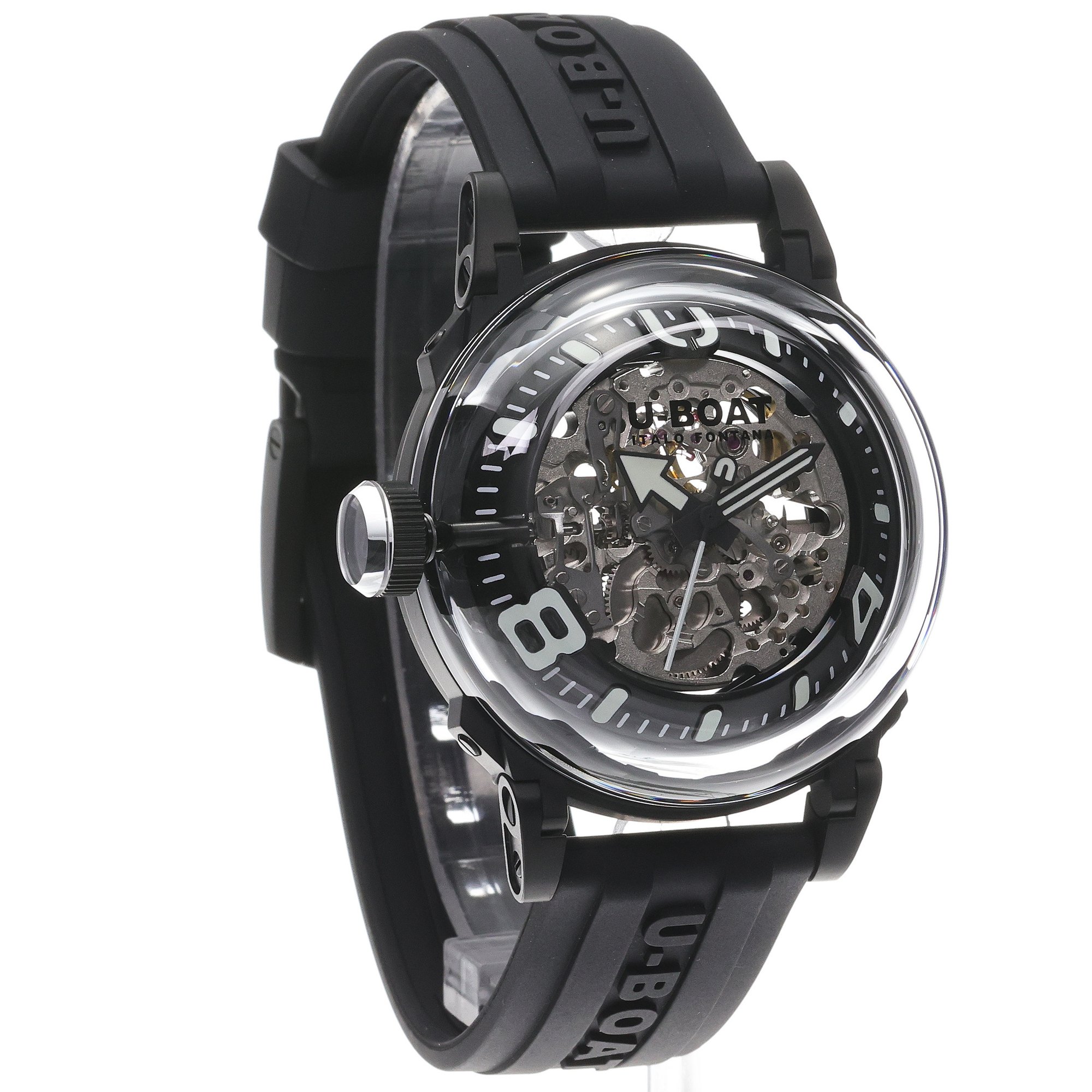 zegarek U-BOAT 3349 automatyczny męski U-65 U-65 AUTOMATIC 44mm PVD WHITE