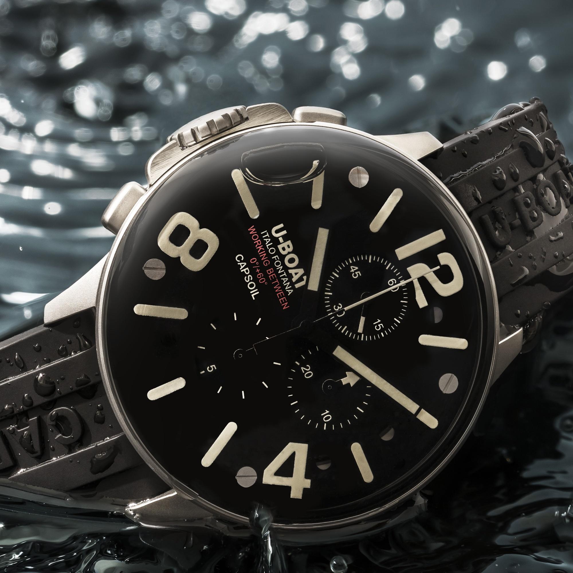 zegarek U-BOAT 8111 CAPSOIL CHRONO SS męski z chronograf Capsoil - miniatura 3