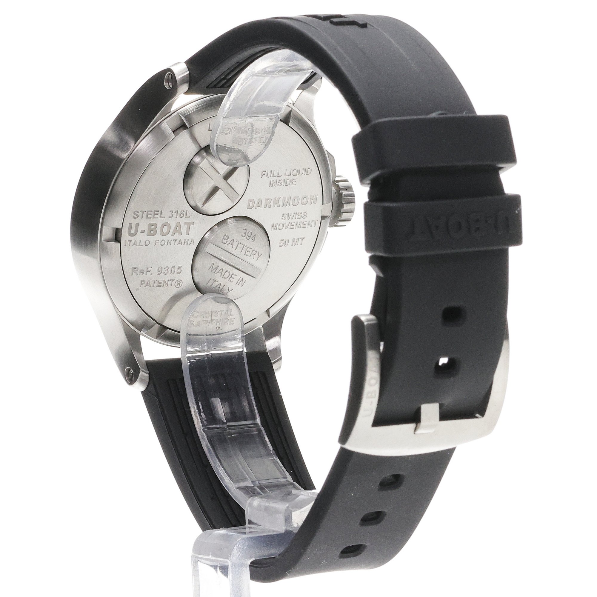 zegarek U-BOAT 9305 kwarcowy męski Darkmoon DARKMOON 40 MM SS RED GLASS