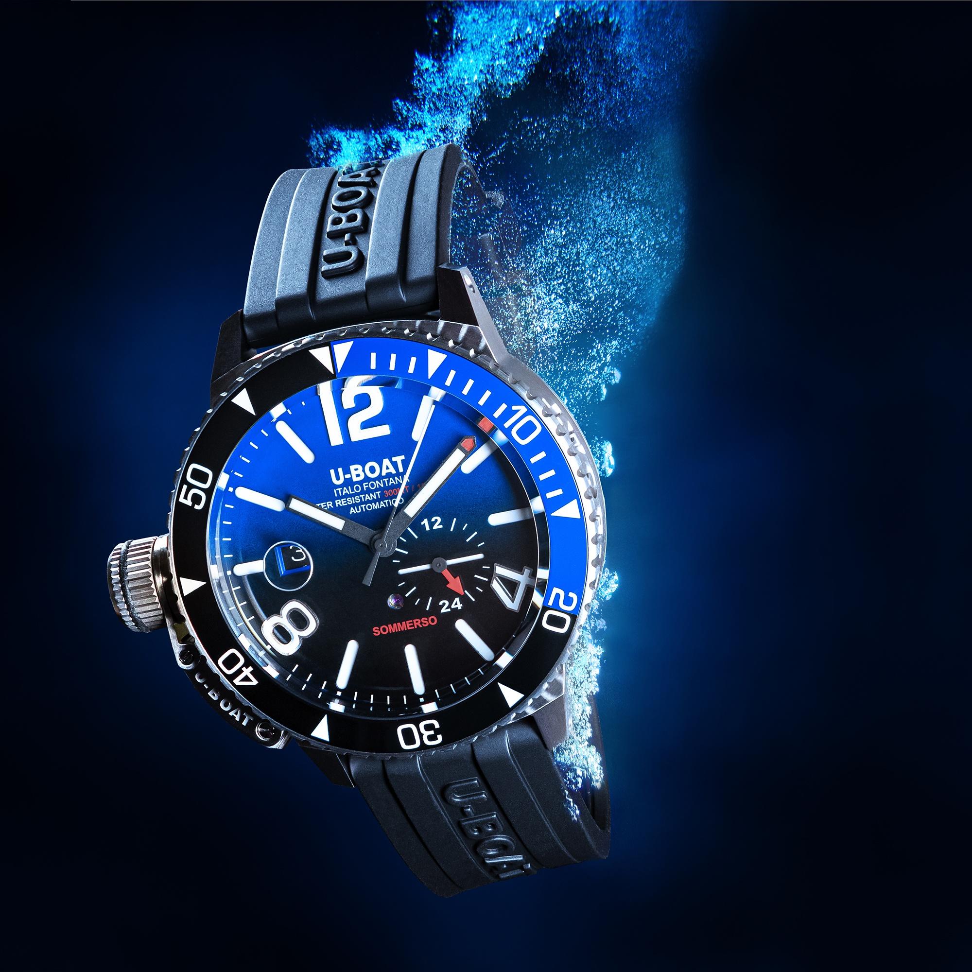 zegarek U-BOAT 9519 srebrny Sommerso