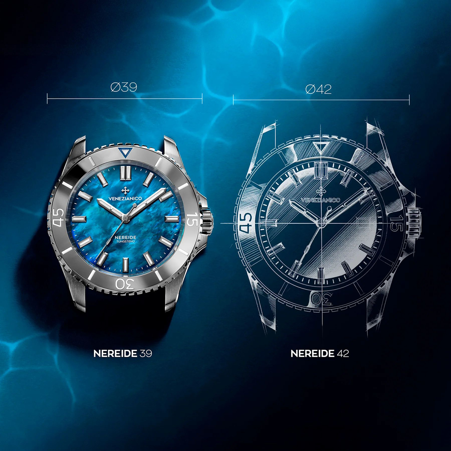 zegarek Venezianico 3121541C automatyczny damski Nereide Tungsteno
