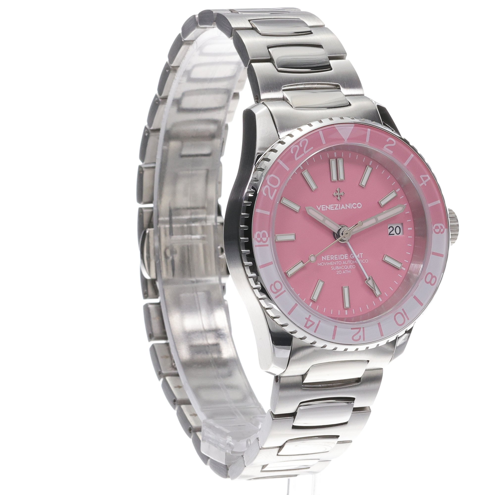 zegarek Venezianico 3521506C srebrny Nereide GMT