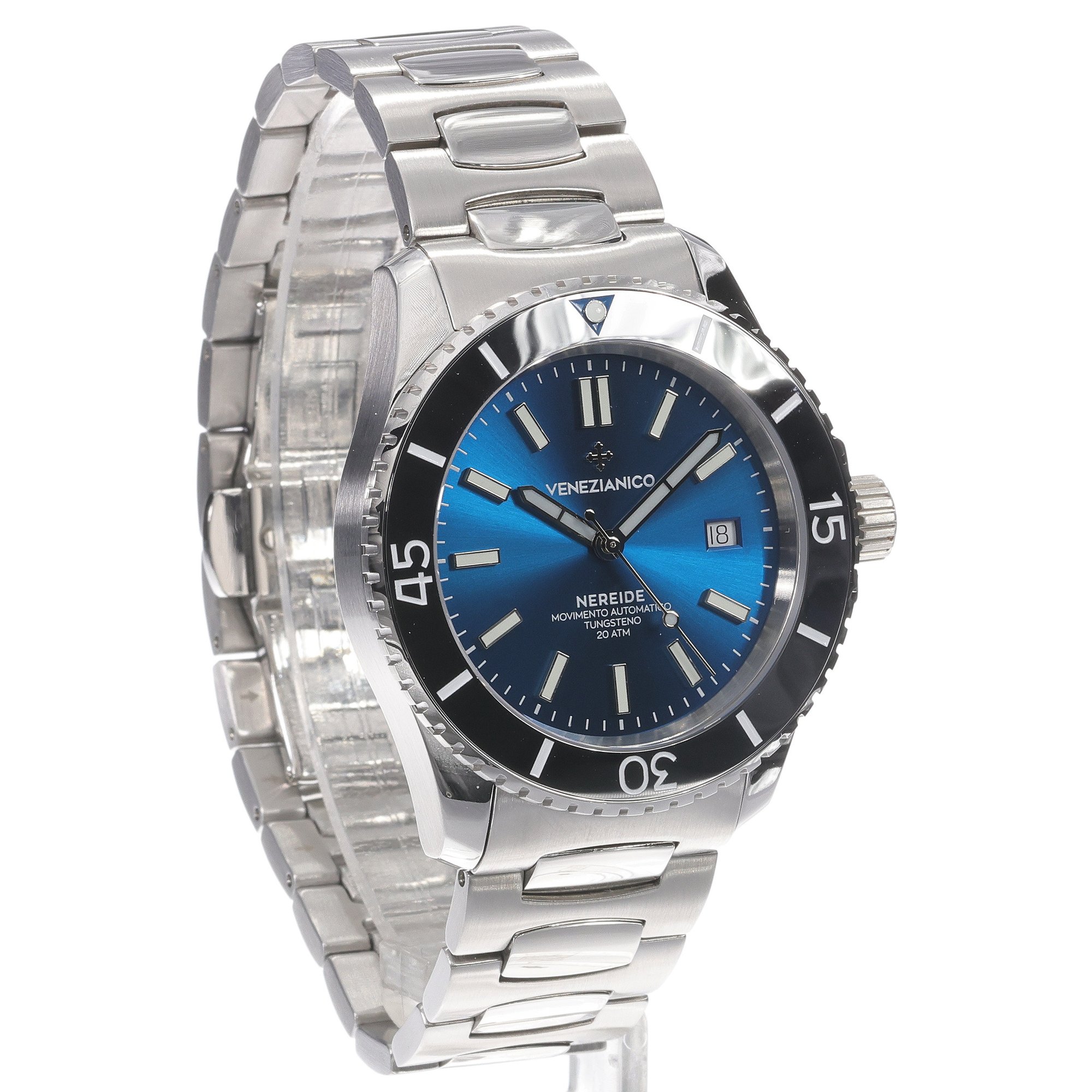 zegarek Venezianico 4521501C srebrny Nereide Tungsteno