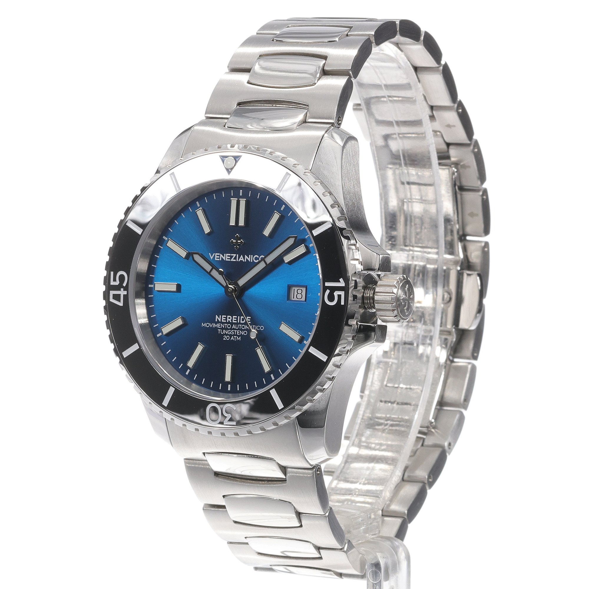 zegarek Venezianico 4521501C srebrny Nereide Tungsteno