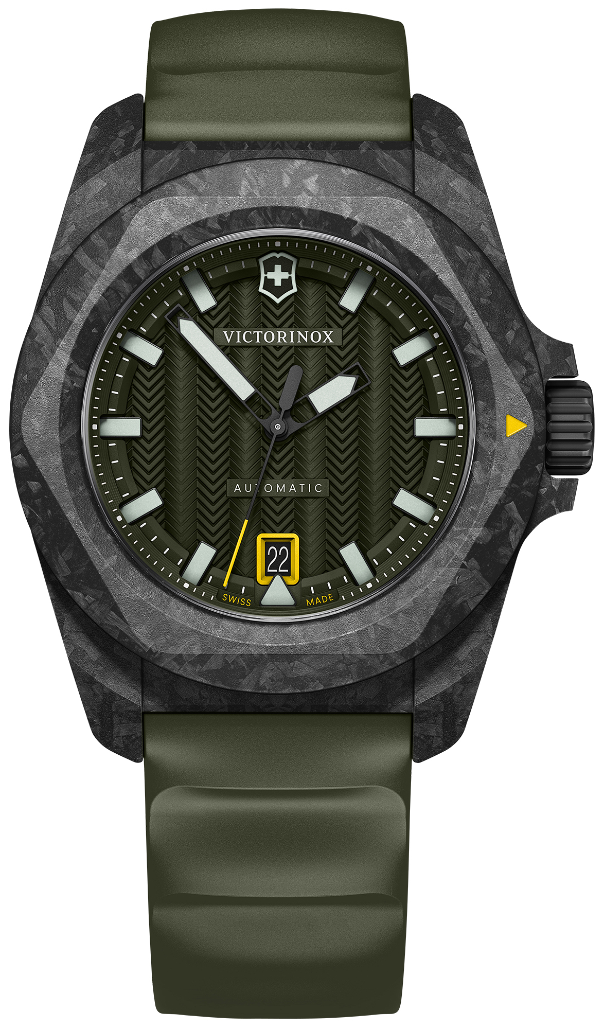 zegarek Victorinox 2420211 INOX Automatic Carbon Green INOX szafirowe - miniatura 6