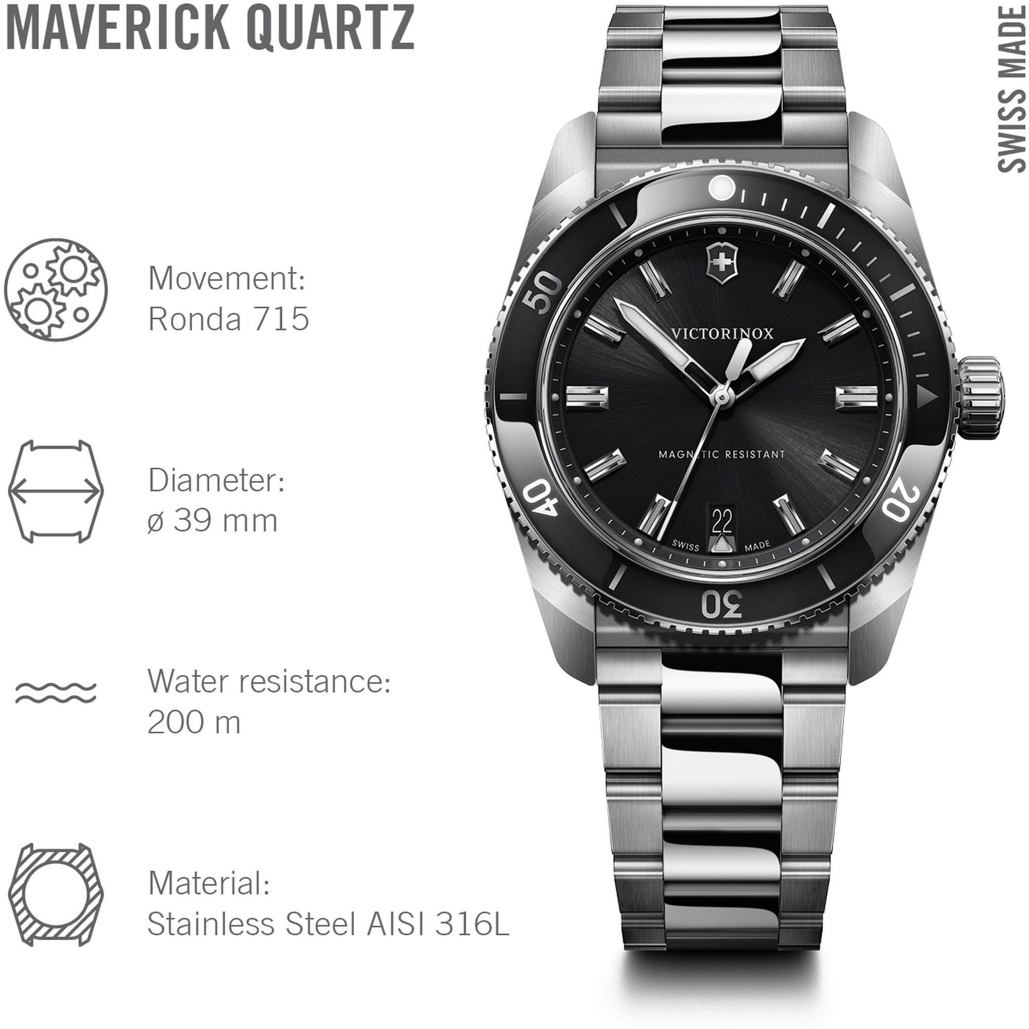 zegarek Victorinox 242097 srebrny Maverick