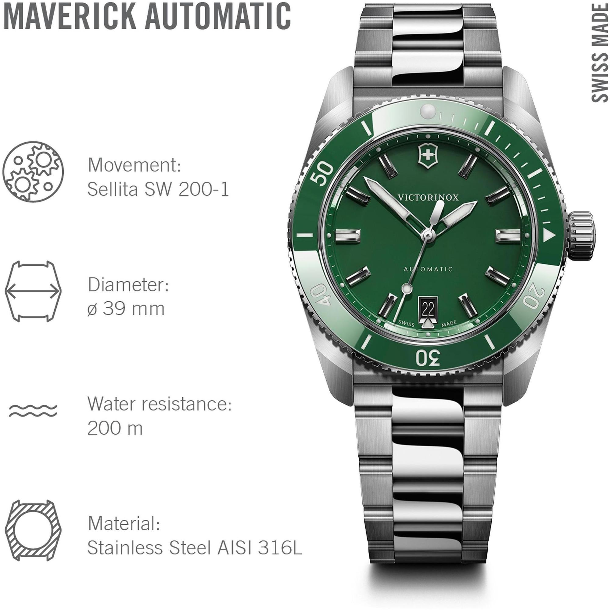 zegarek Victorinox 242107 srebrny Maverick - miniatura 8