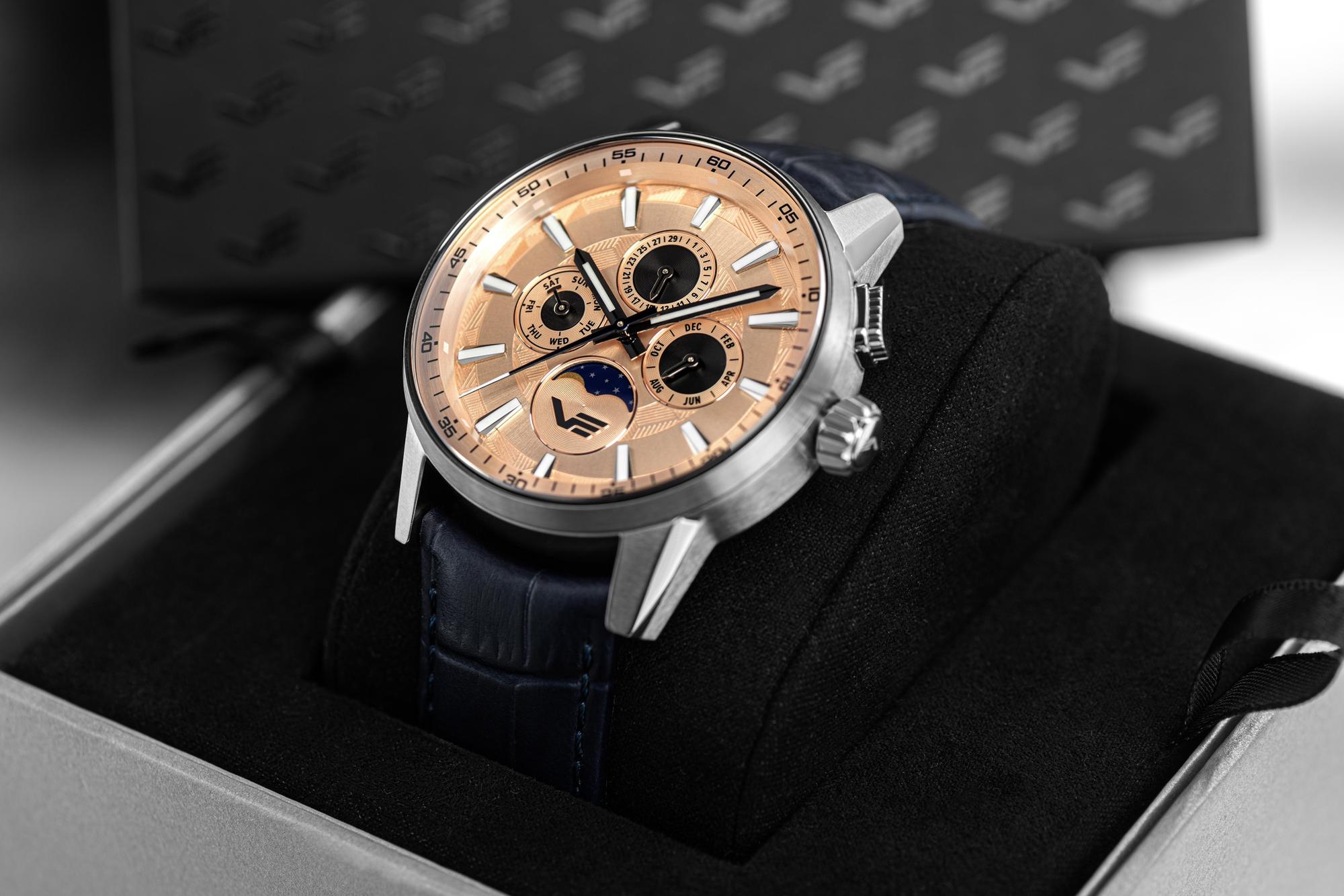 zegarek Vostok Europe 6P00-561A789 kwarcowy męski Limousine Limousine 43mm Generation 2 Multifunction Moonphase - miniatura 6