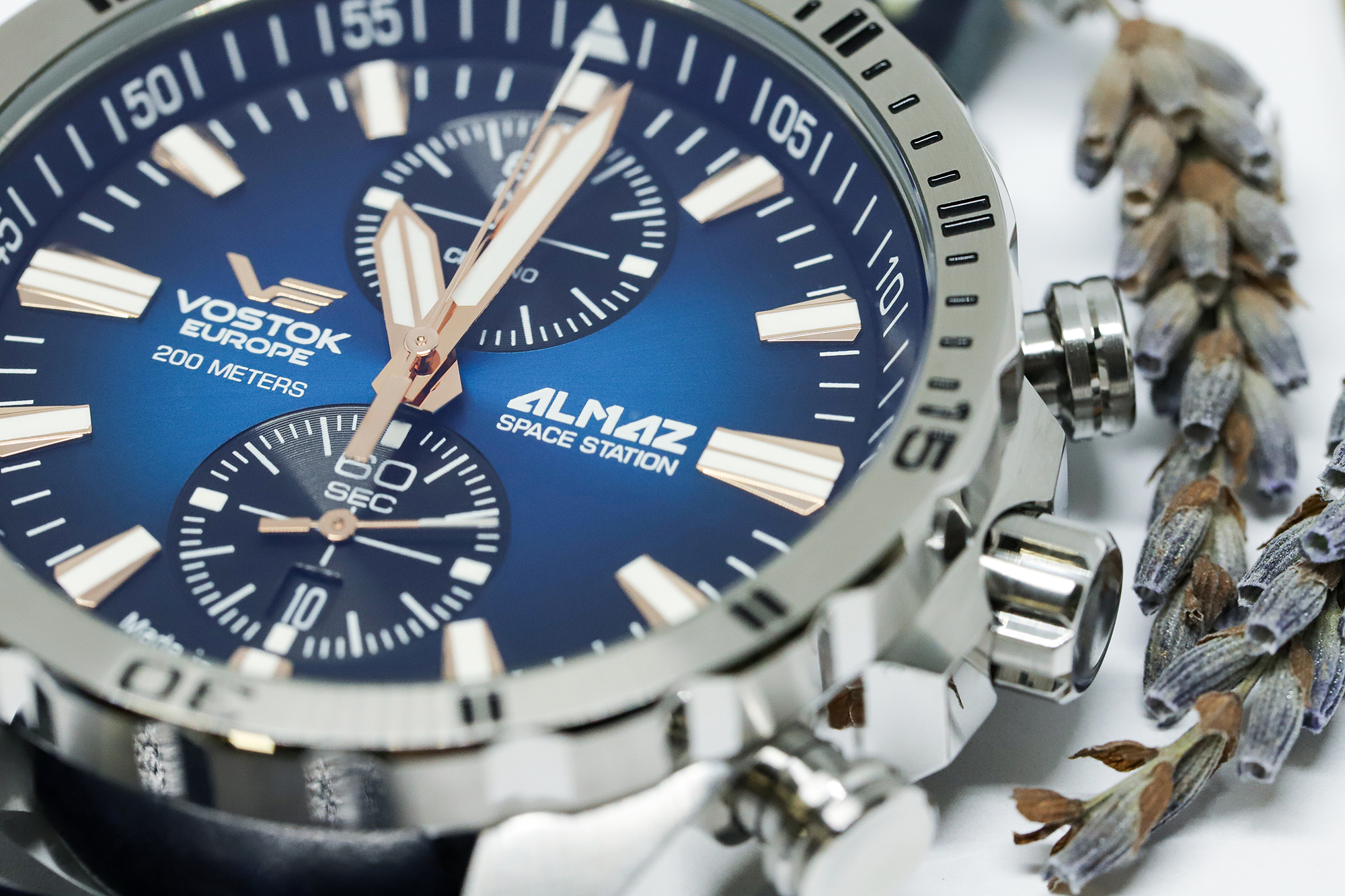 zegarek Vostok Europe 6S11-320A675B Almaz Chrono męski z chronograf Almaz - miniatura 7