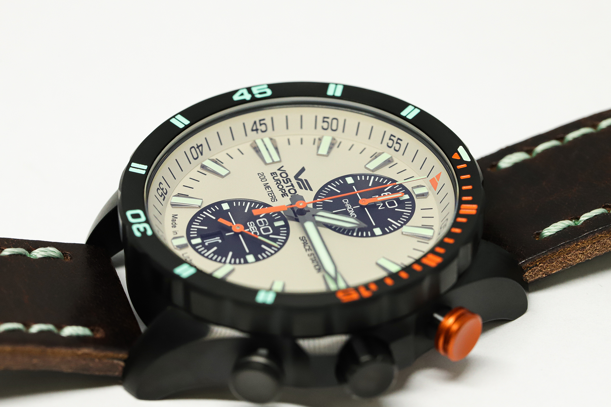 zegarek Vostok Europe 6S11-320C677 Almaz Chrono męski z chronograf Almaz
