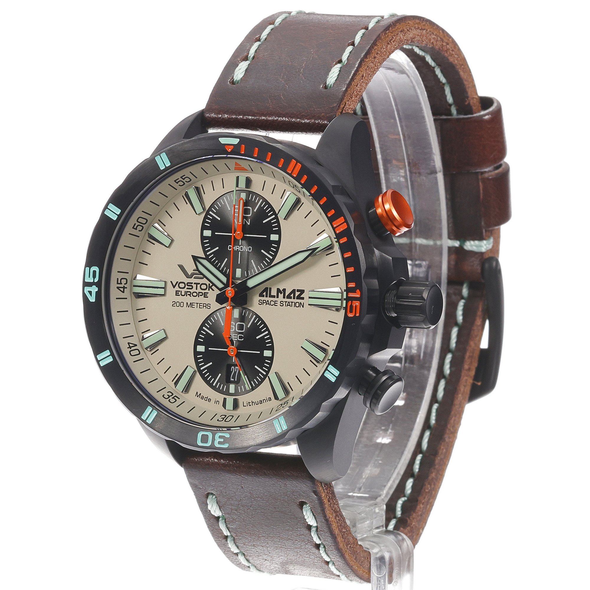 zegarek Vostok Europe 6S11-320C677 czarny Almaz