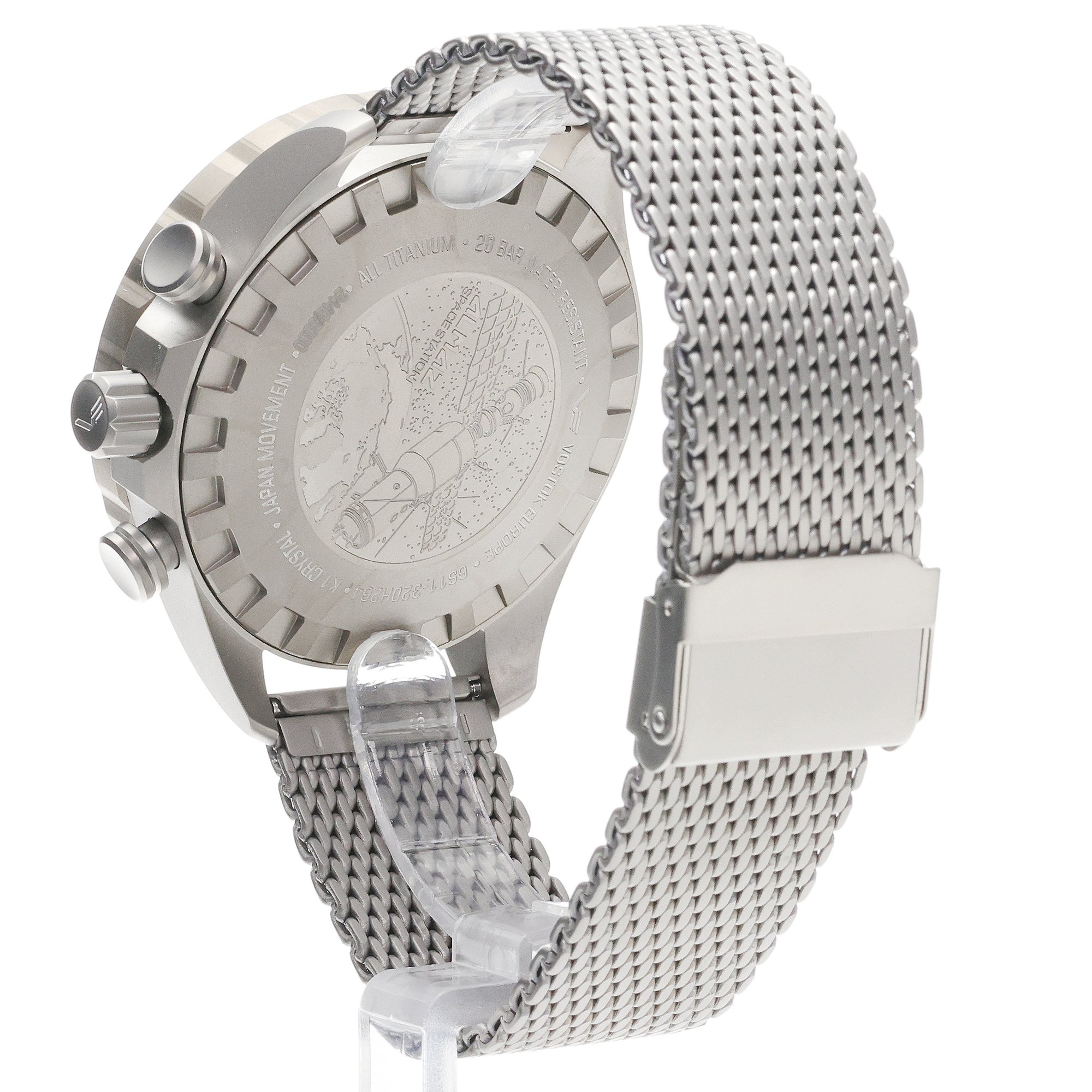 zegarek Vostok Europe 6S11-320H264B Almaz Space Station Chrono Titanium męski z chronograf Almaz