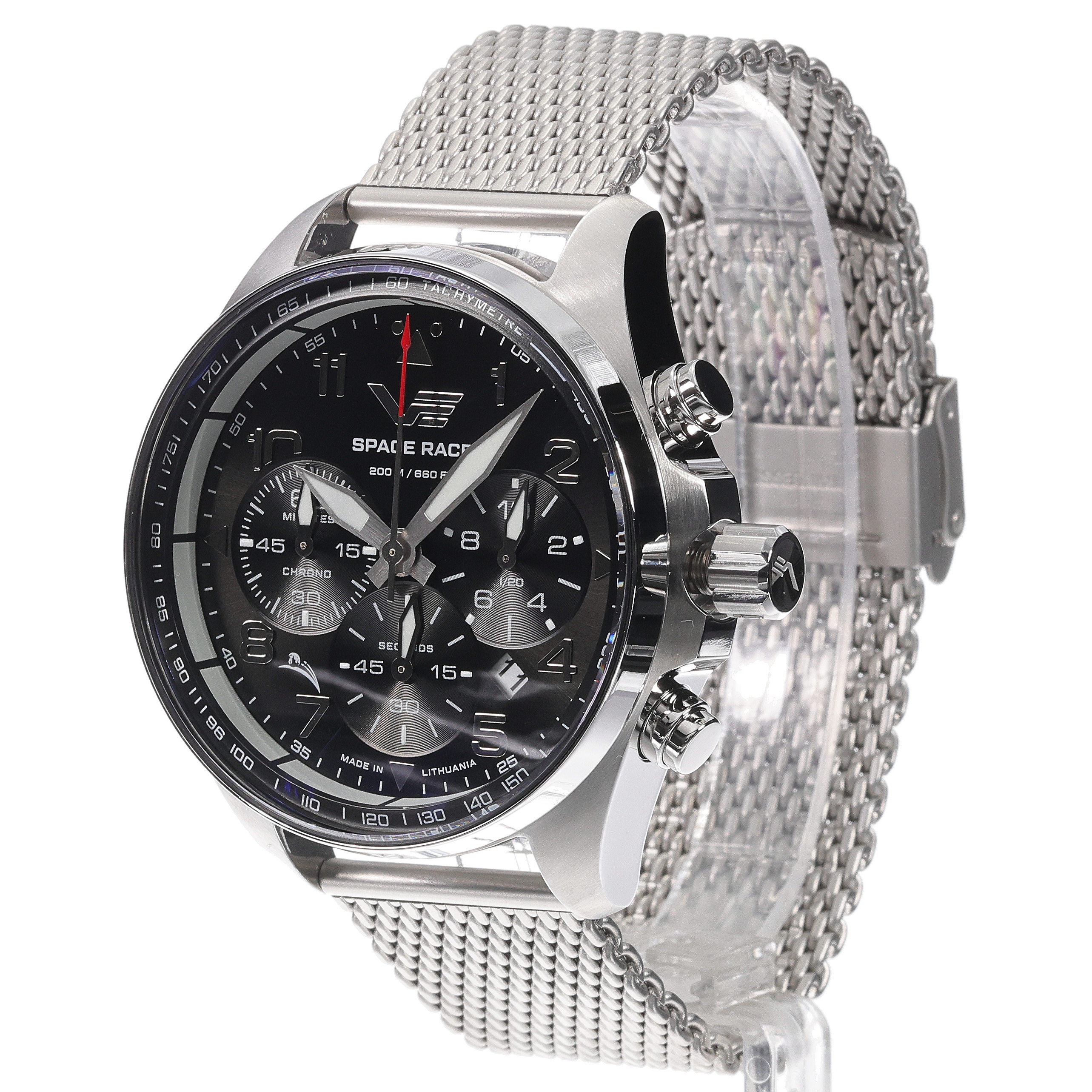 zegarek Vostok Europe 6S20-325A741B kwarcowy męski Space Race Space Race Black Chrono - miniatura 4