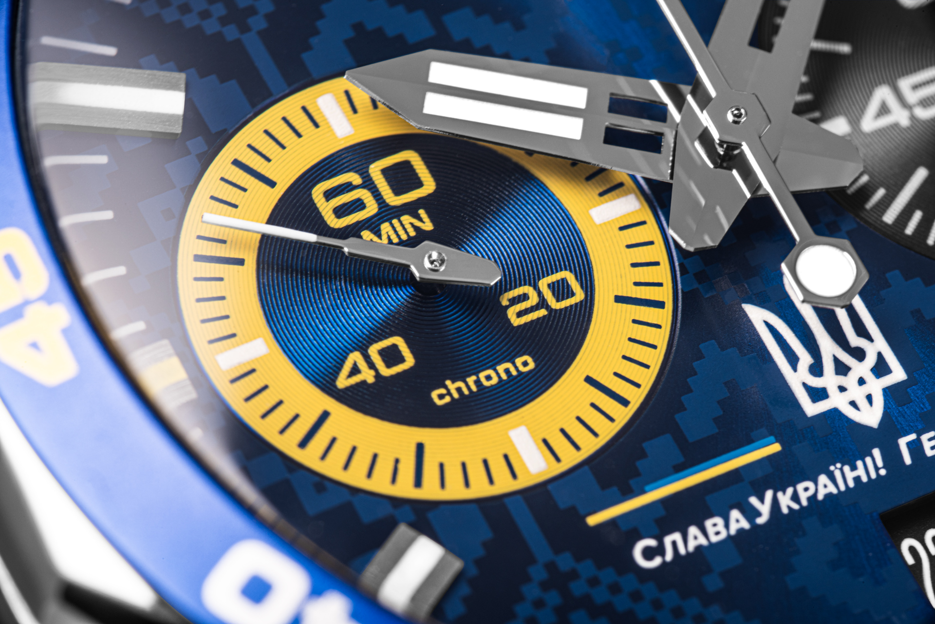 zegarek Vostok Europe 6S21-225A466 Slava Ukraini 2nd Edition N1 Rocket mineralne - miniatura 11