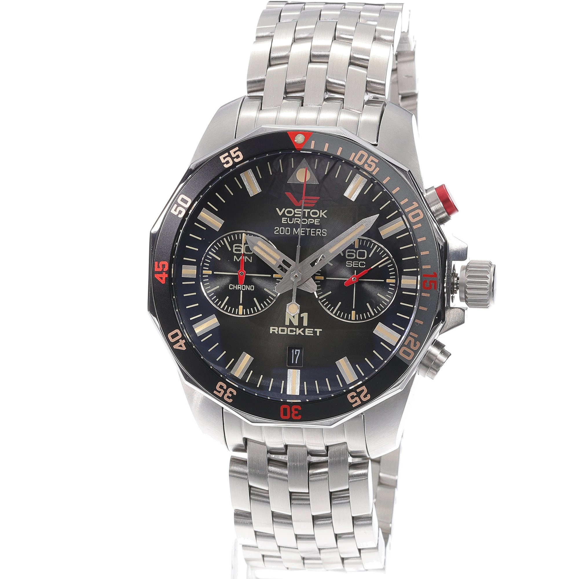 zegarek Vostok Europe 6S21-225A618B srebrny N1 Rocket - miniatura 2