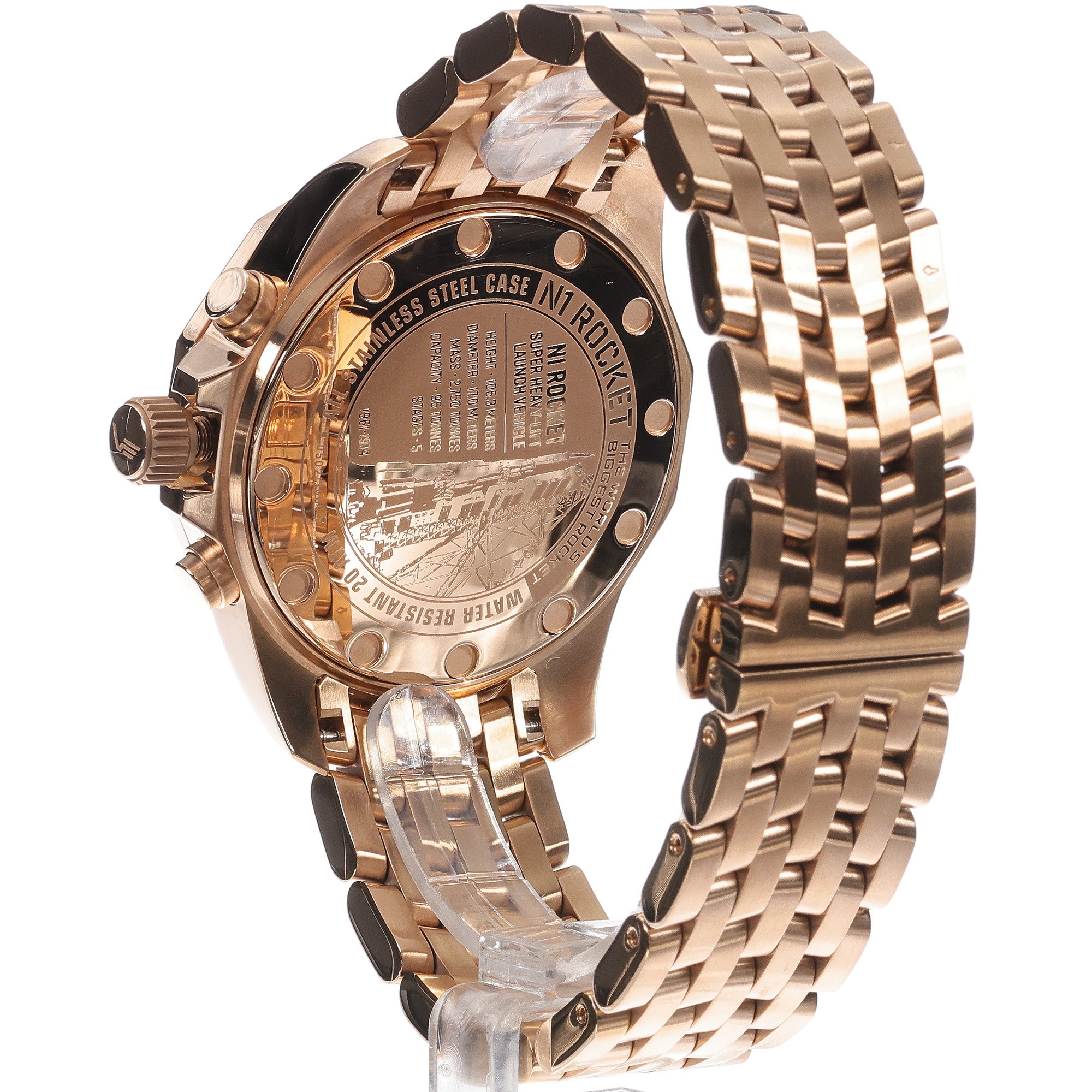zegarek Vostok Europe 6S21-225B619B Rocket N-1 Chrono męski z tachometr N1 Rocket - miniatura 4