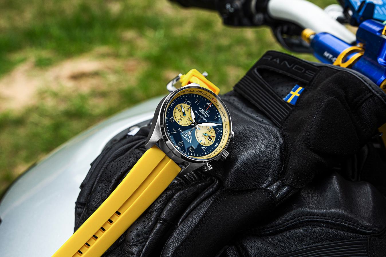 zegarek Vostok Europe 6S21-325A667-MEGA SET męski z chronograf Space Race - miniatura 3