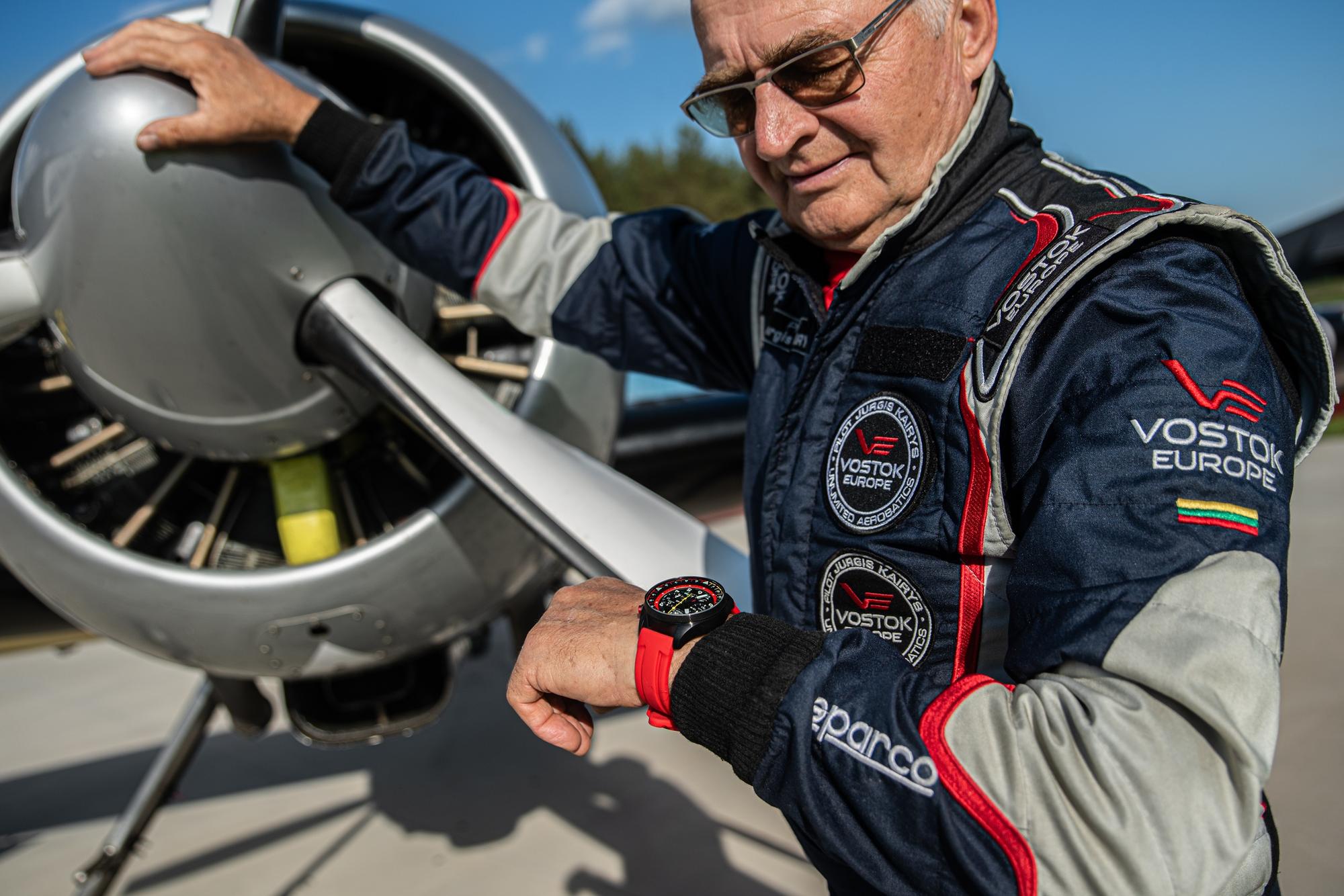 zegarek Vostok Europe 6S21-326C794 Jurgis Kairys Unlimited Aerobatics Edition 2026 Space Race mineralne utwardzane - miniatura 11
