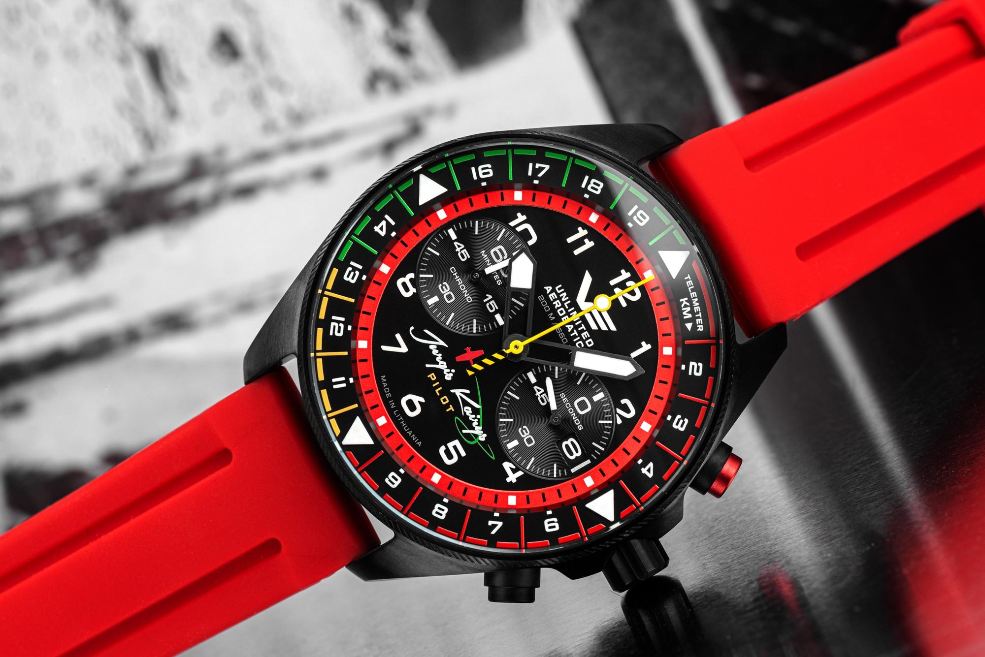 zegarek Vostok Europe 6S21-326C794 kwarcowy męski Space Race Jurgis Kairys Unlimited Aerobatics Edition 2026 - miniatura 6