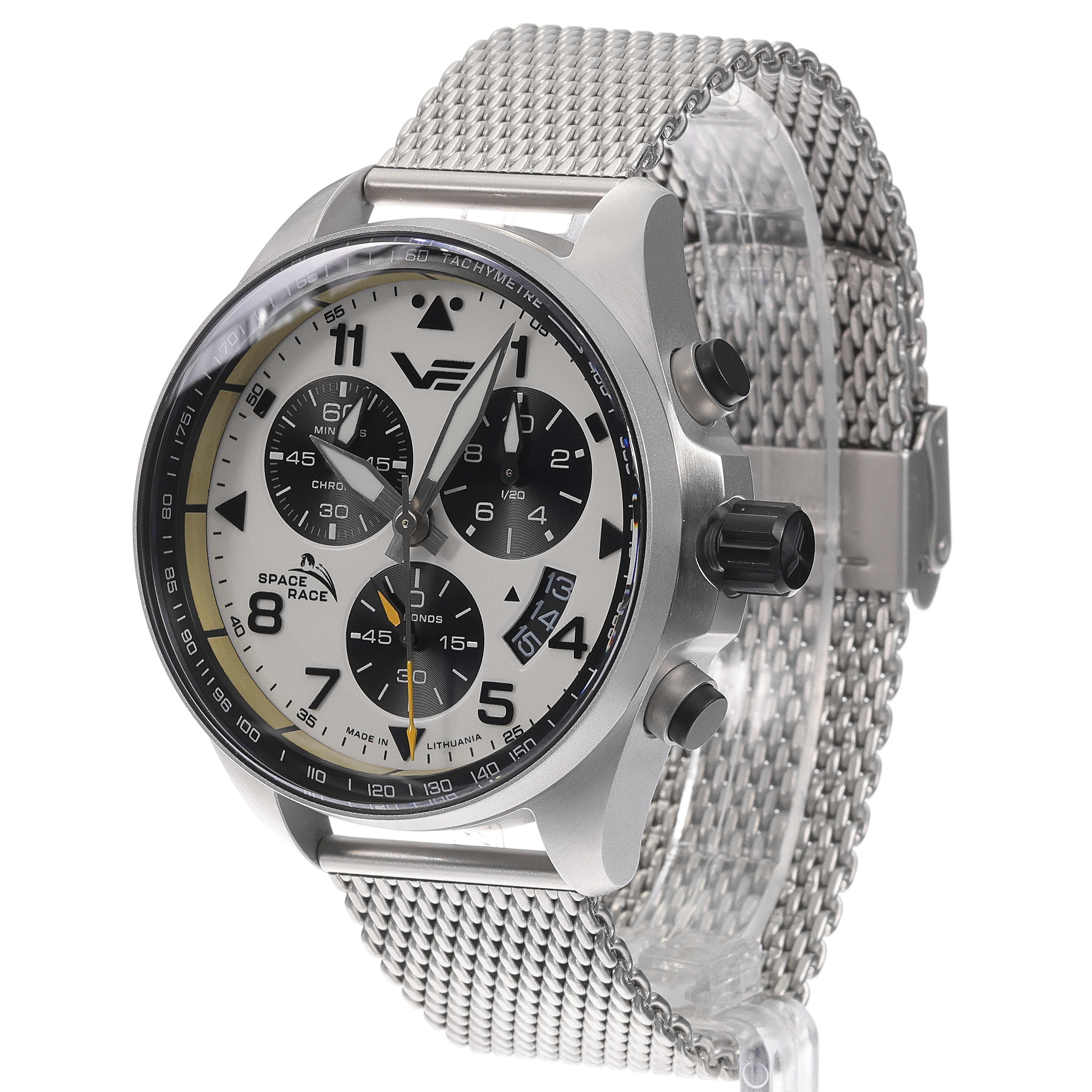zegarek Vostok Europe 6S30-325A743B kwarcowy męski Space Race Space Race White Chrono - miniatura 6