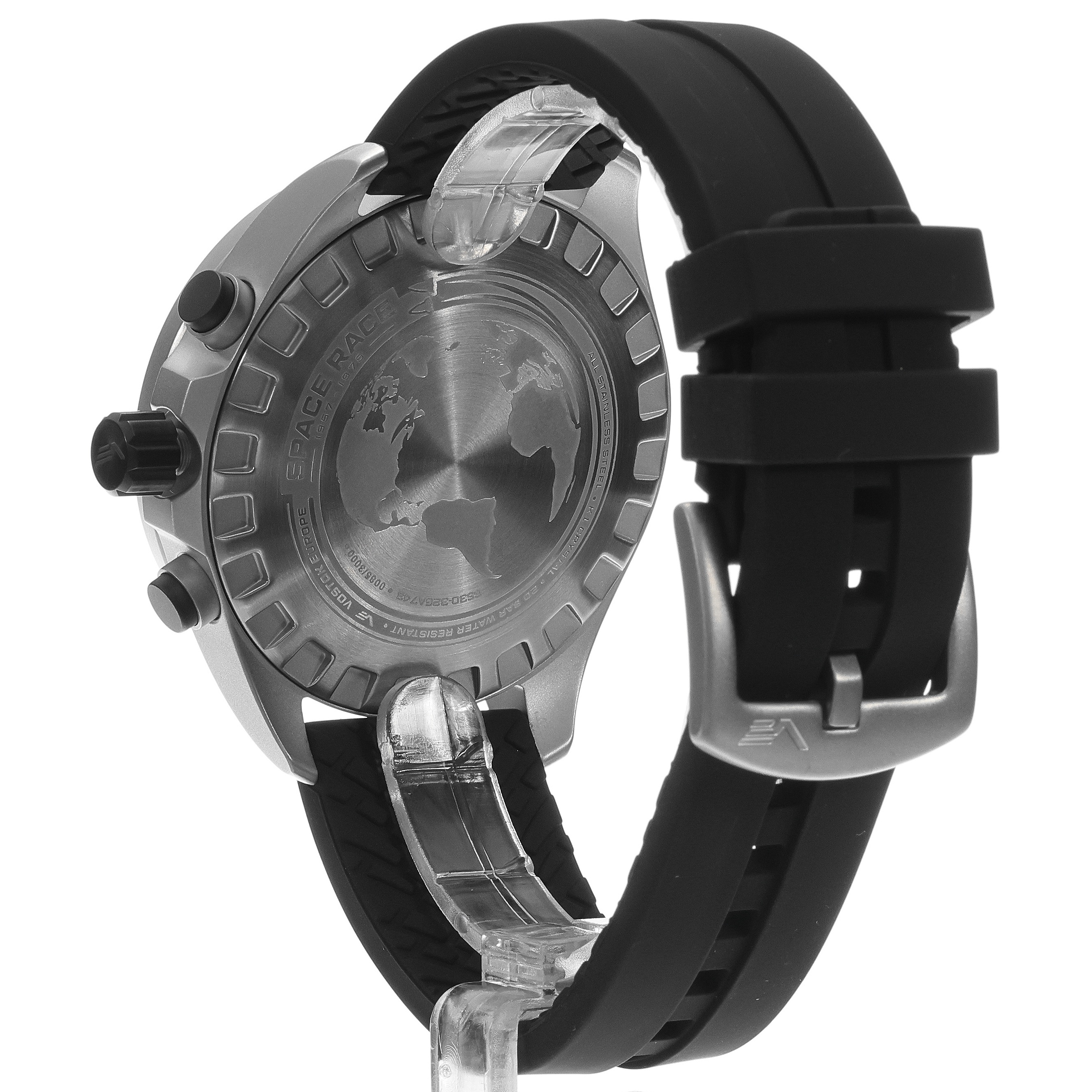 zegarek Vostok Europe 6S30-325A743SB Space Race White Chrono męski z tachometr Space Race