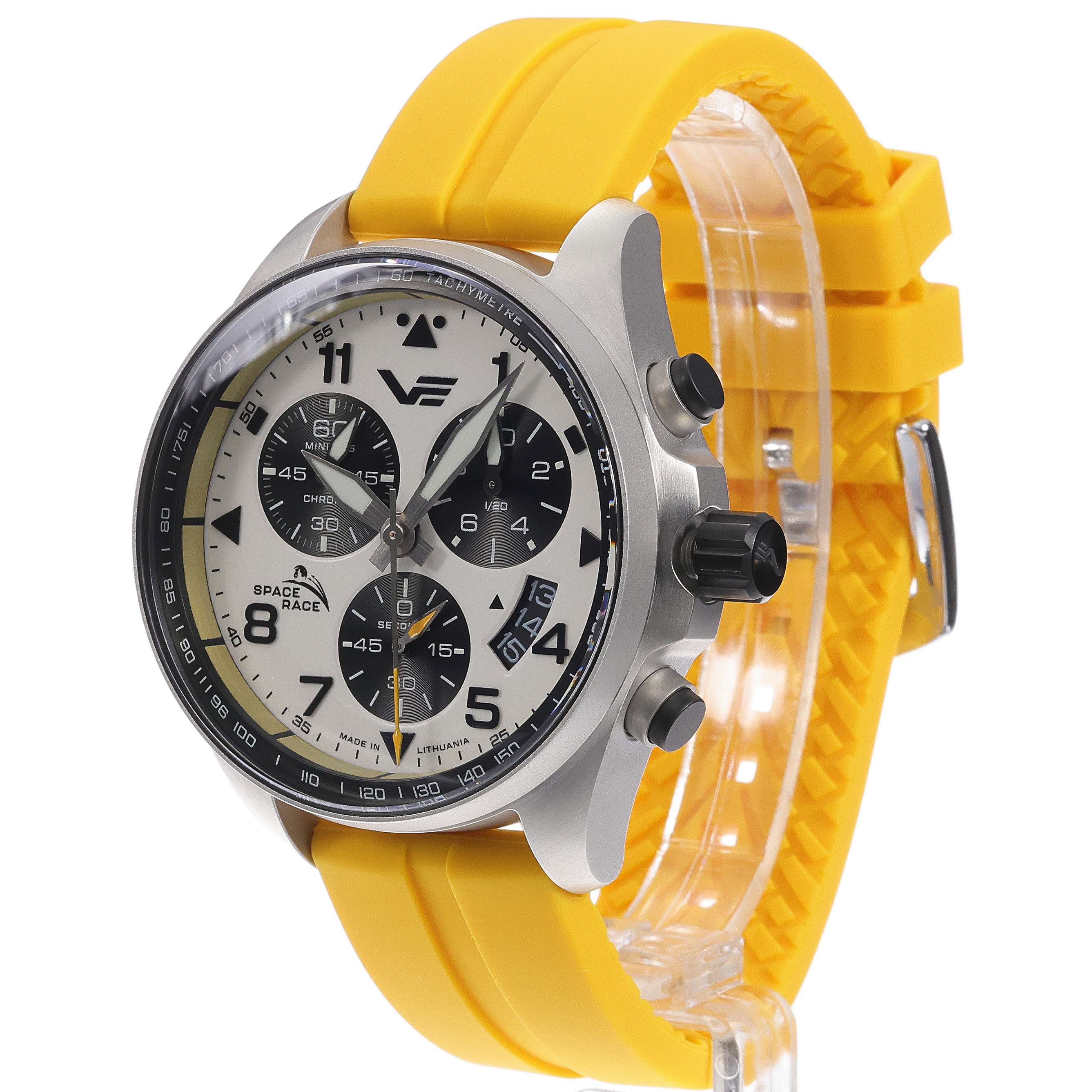 zegarek Vostok Europe 6S30-325A743SY kwarcowy męski Space Race Space Race White Chrono