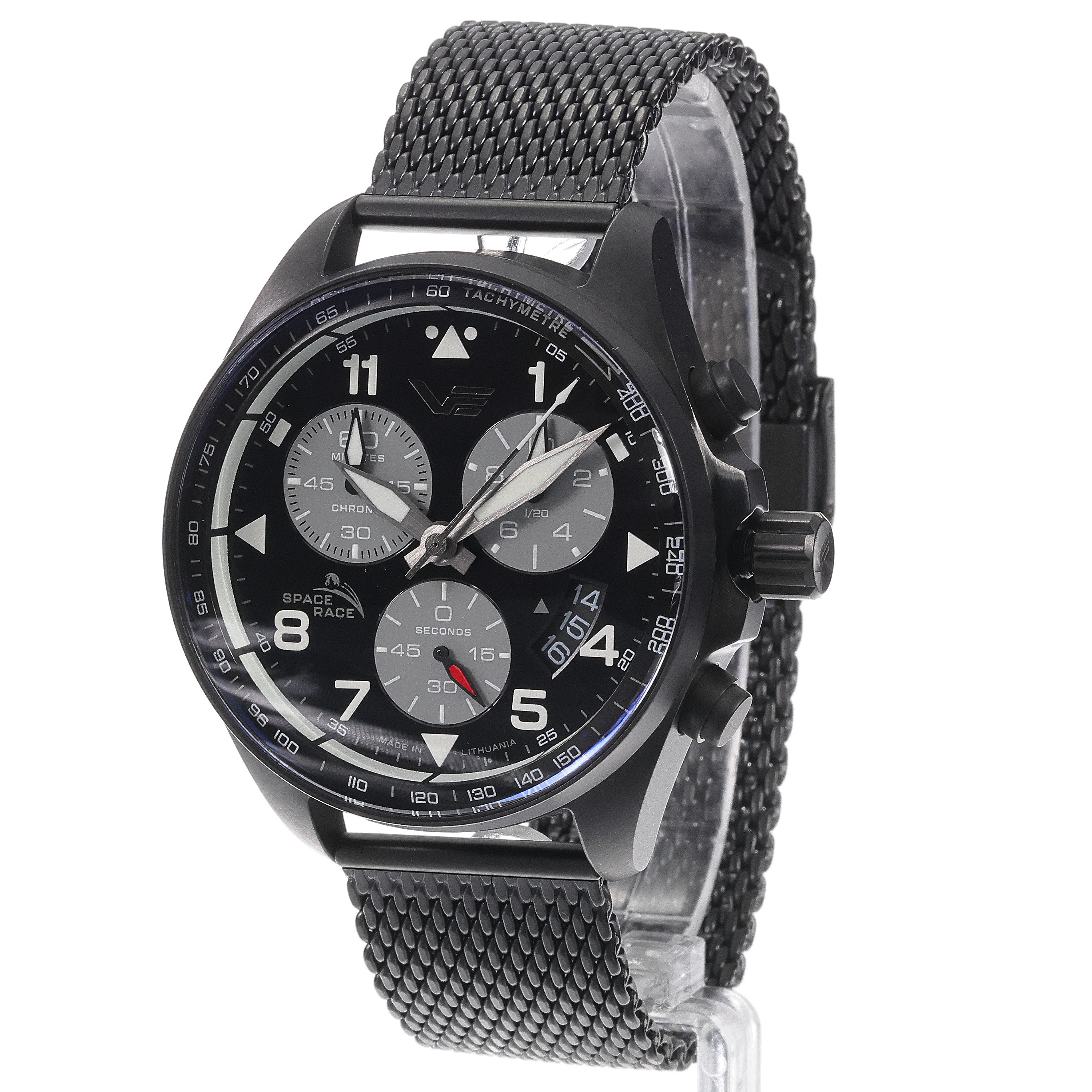 zegarek Vostok Europe 6S30-325C744B kwarcowy męski Space Race Space Race Full Black Chrono