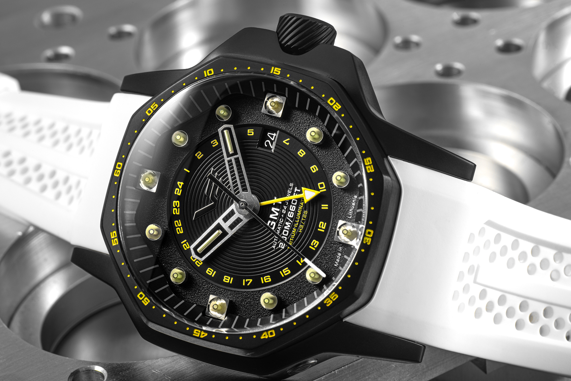 zegarek Vostok Europe NH34-640C703 automatyczny męski Atomic Age Atomic Age Fermi Line Automatic GMT - miniatura 10