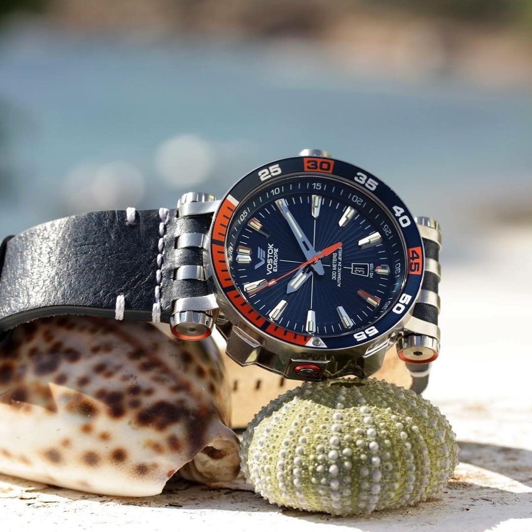 zegarek Vostok Europe NH35A-575A279 Energia Rocket Automatic Multifunctional Energia Rocket mineralne utwardzane