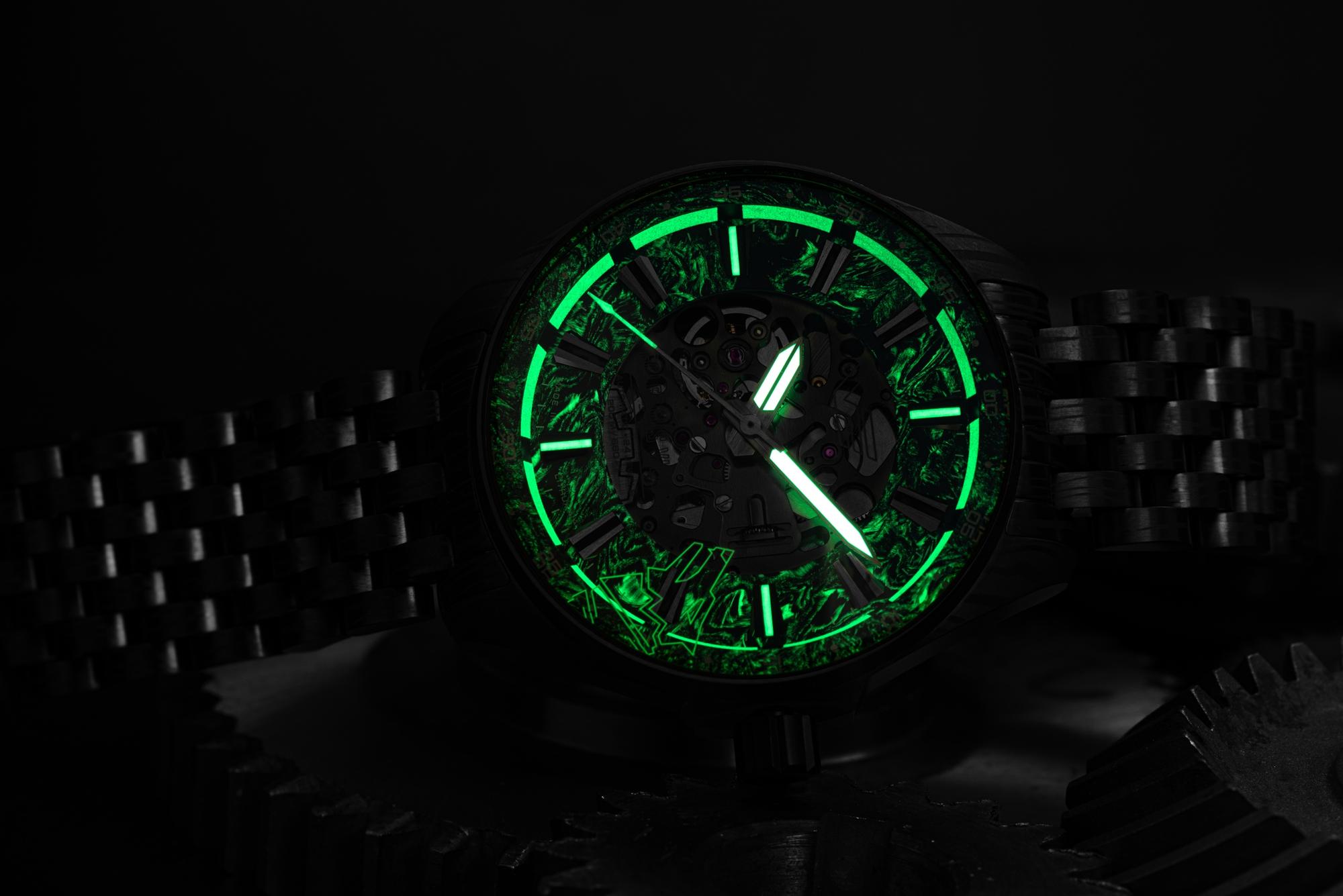 zegarek Vostok Europe NH72-326D777B Gelezinis Vilkas Skeleton Automatic Limited Edition 2026 N1 Rocket mineralne utwardzane