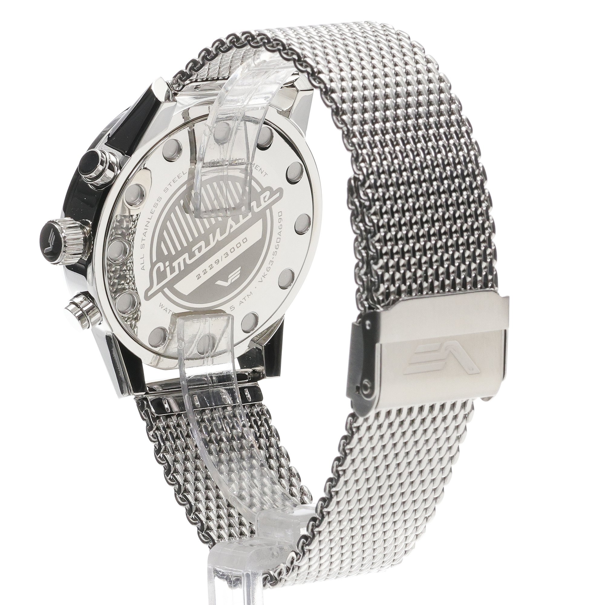 zegarek Vostok Europe VK63-560A690B Limousine GAZ-14 Chronograph Quartz 43mm męski z chronograf Limousine - miniatura 4