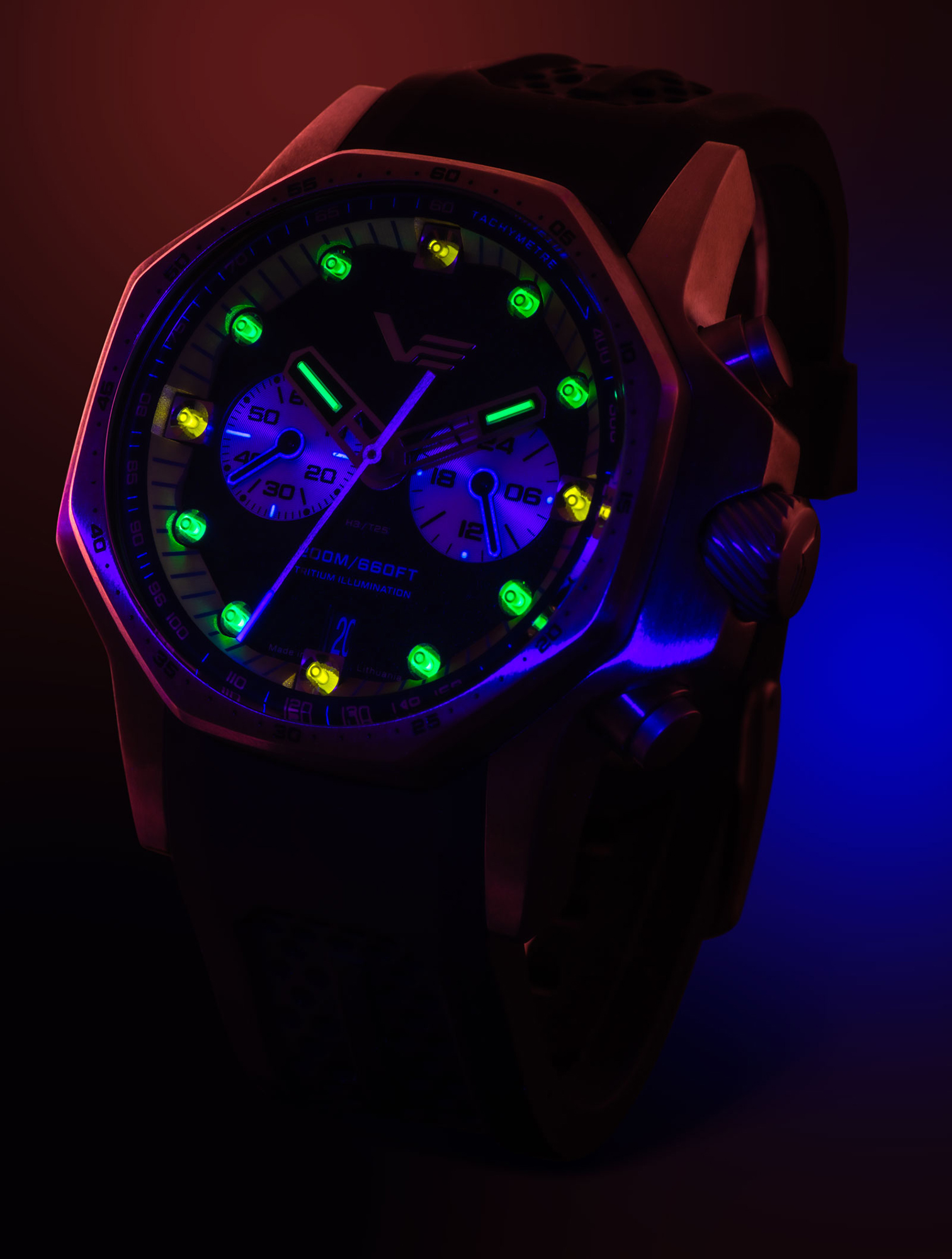 zegarek Vostok Europe VK64-640A698 Atomic Age Sakharov Line Quartz Chrono męski z tachometr Atomic Age - miniatura 7