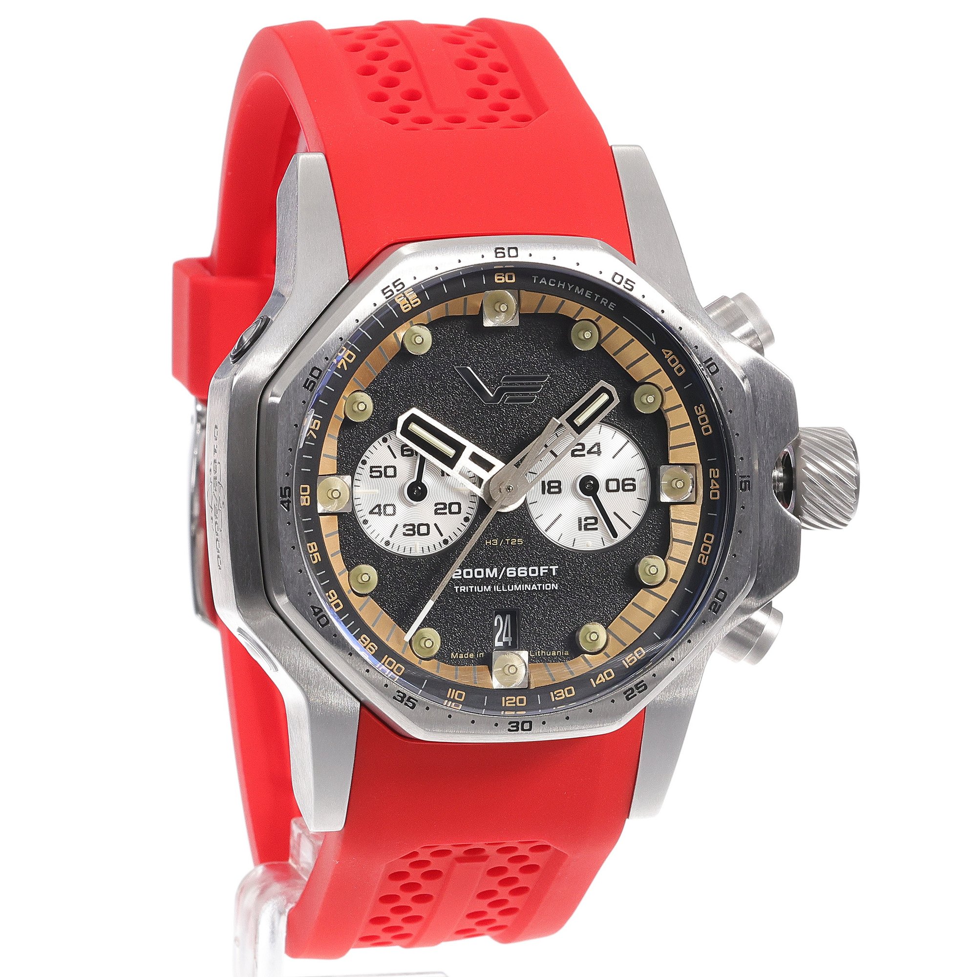 zegarek Vostok Europe VK64-640A698SR męski z tachometr Atomic Age - miniatura 3