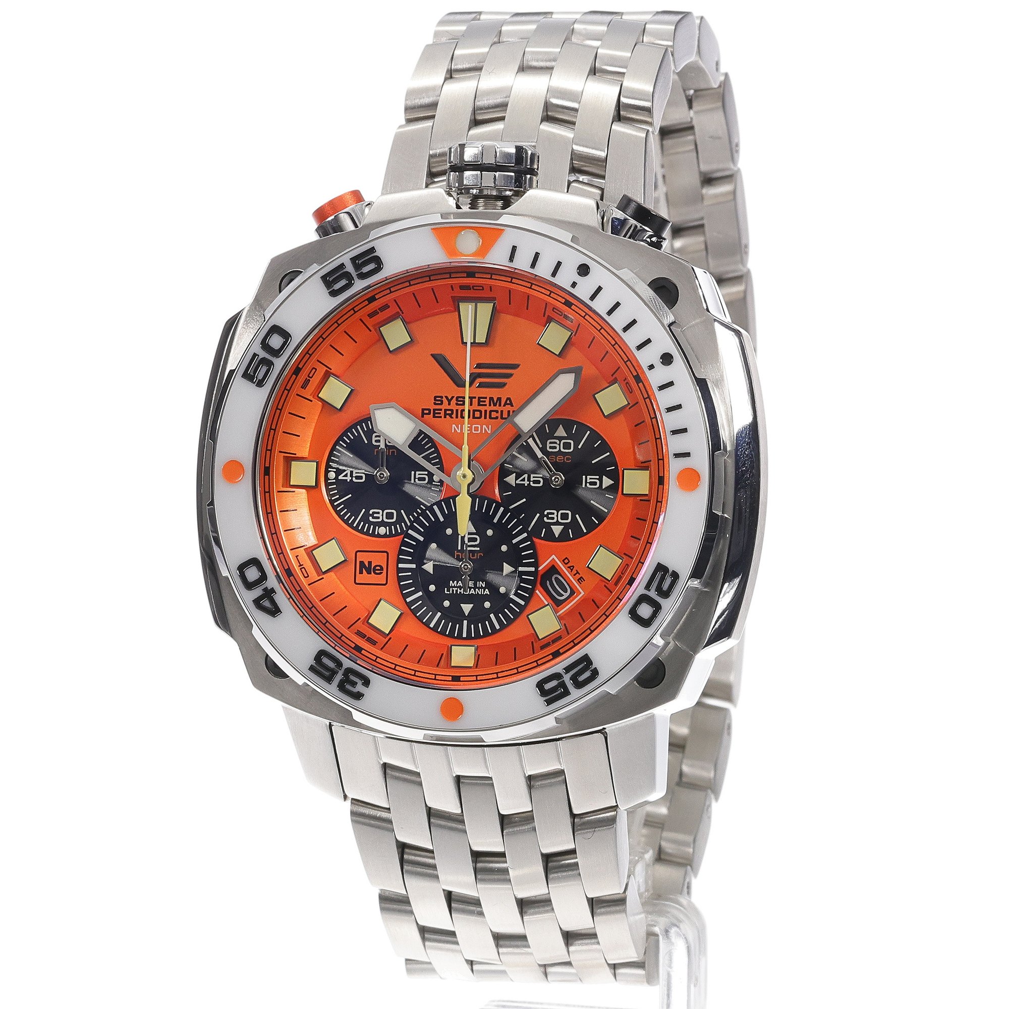 zegarek Vostok Europe VK67-650A723B kwarcowy męski Systema Periodicum Systema Periodicum Neon