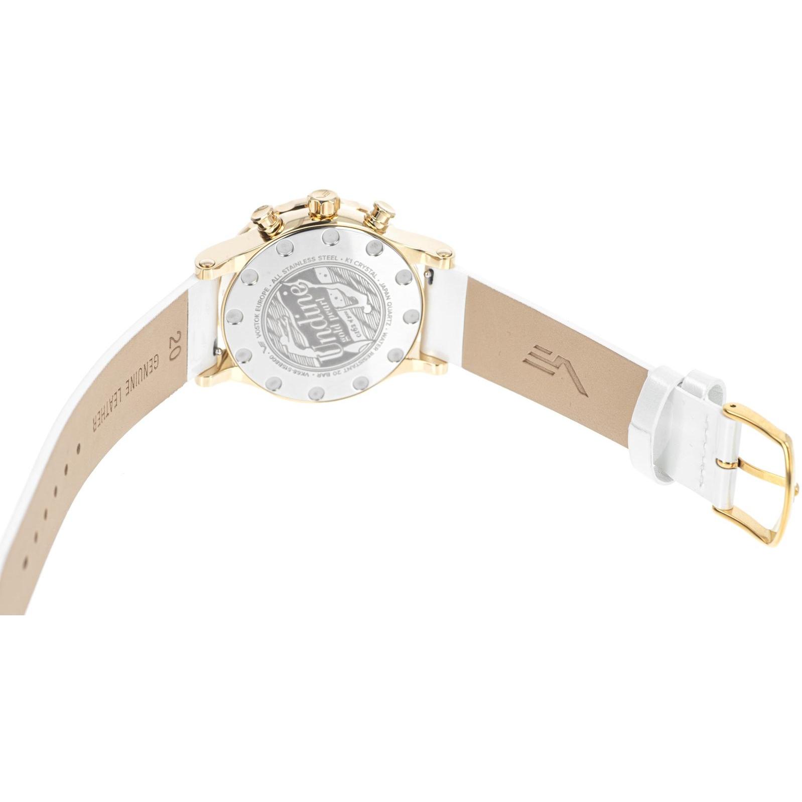 zegarek Vostok Europe VK68-515B800 Undine Gold Pearl Chrono 39mm Undine mineralne utwardzane - miniatura 11