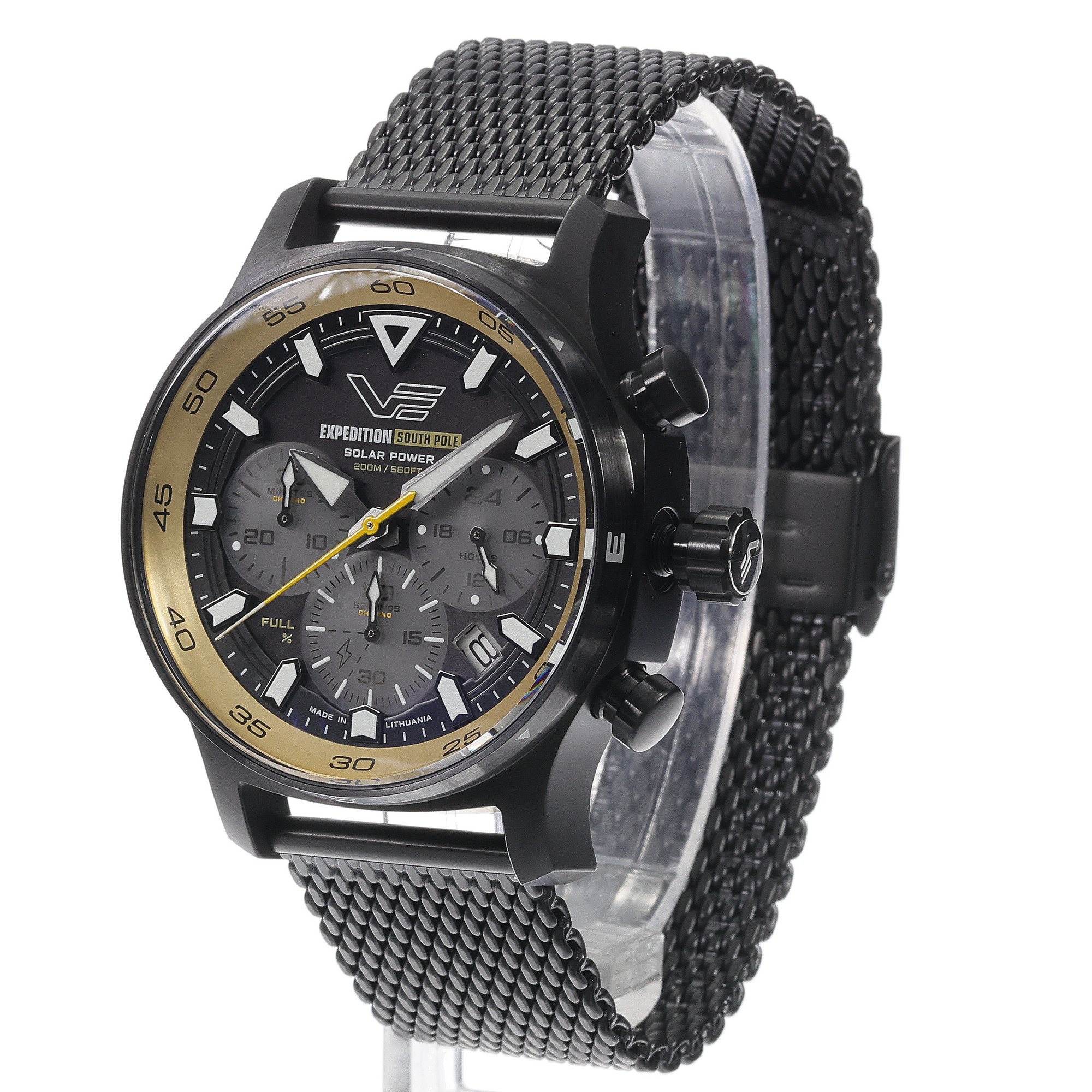 zegarek Vostok Europe VR42-592C763B Expedition South Pole Solar Chrono 43mm męski z chronograf Expedition - miniatura 5