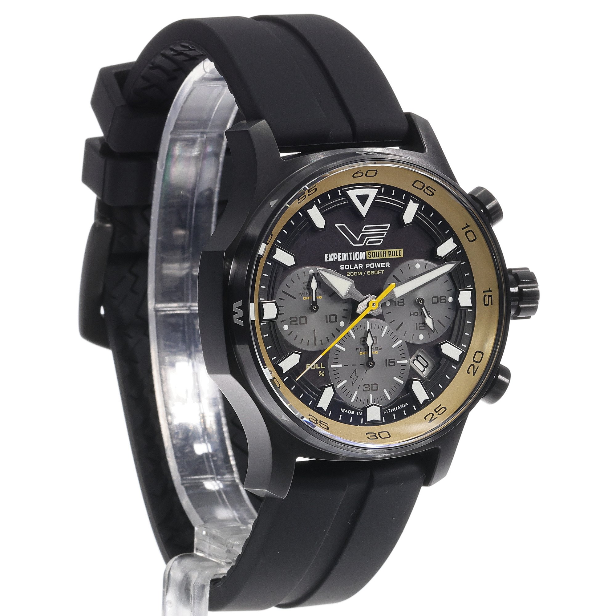 zegarek Vostok Europe VR42-592C763SB Expedition South Pole Solar Chrono 43mm męski z chronograf Expedition
