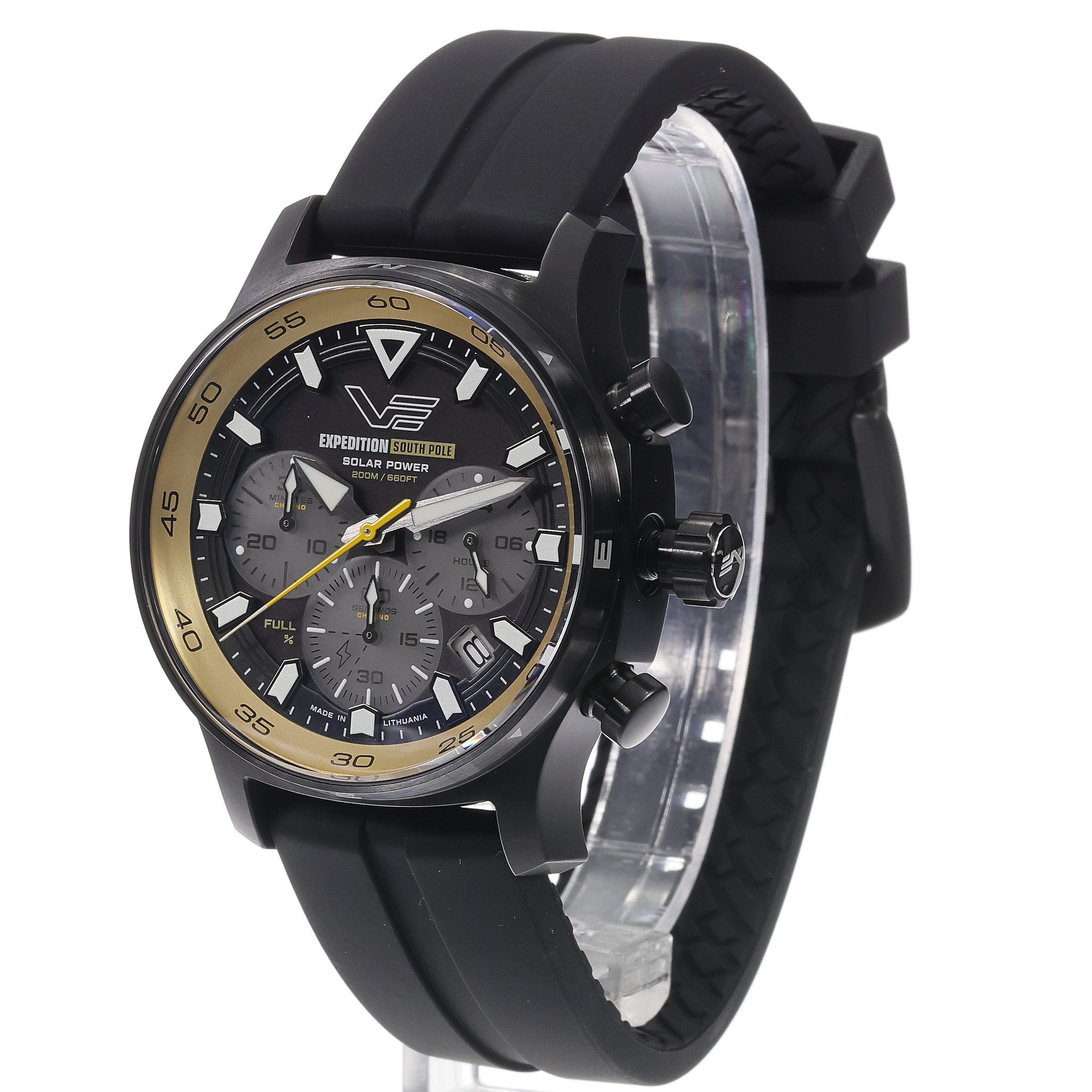 zegarek Vostok Europe VR42-592C763SB Expedition South Pole Solar Chrono 43mm męski z chronograf Expedition
