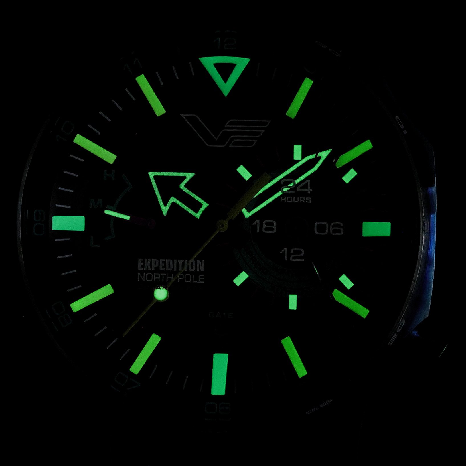zegarek Vostok Europe VS57-595D737SB solar męski Expedition Expedition North Pole 1 Polar Light Solar 47mm