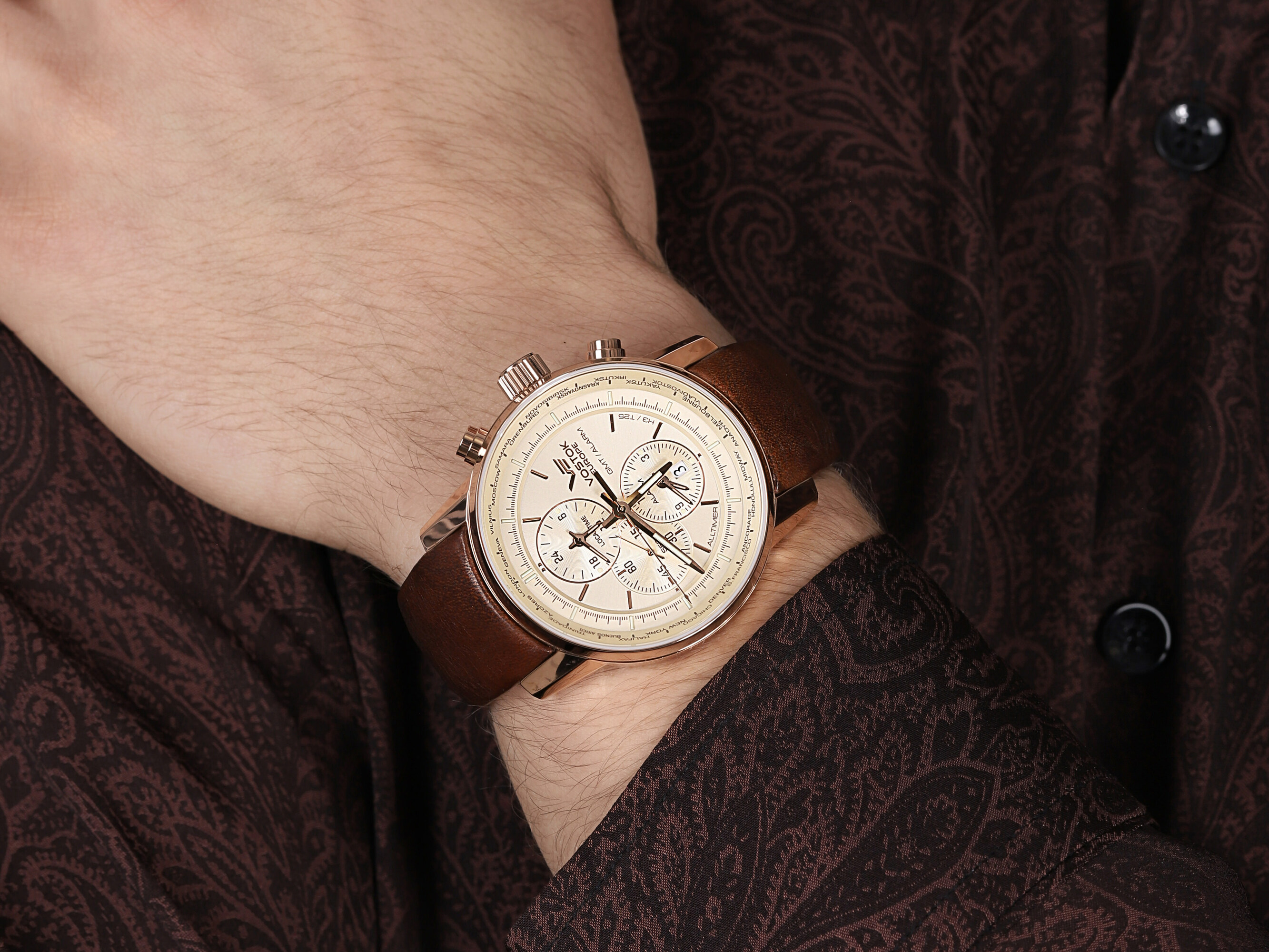 zegarek Vostok Europe YM26-565B294 Limousine Chrono męski z chronograf Limousine