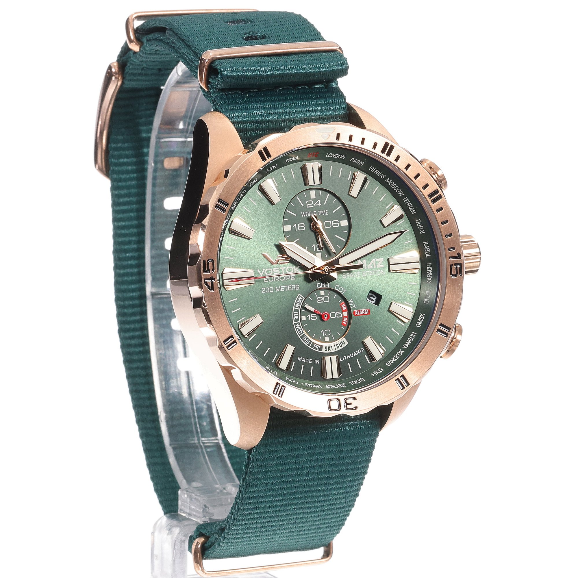 zegarek Vostok Europe YM8J-320B656N Almaz Multifunction męski z chronograf Almaz - miniatura 3
